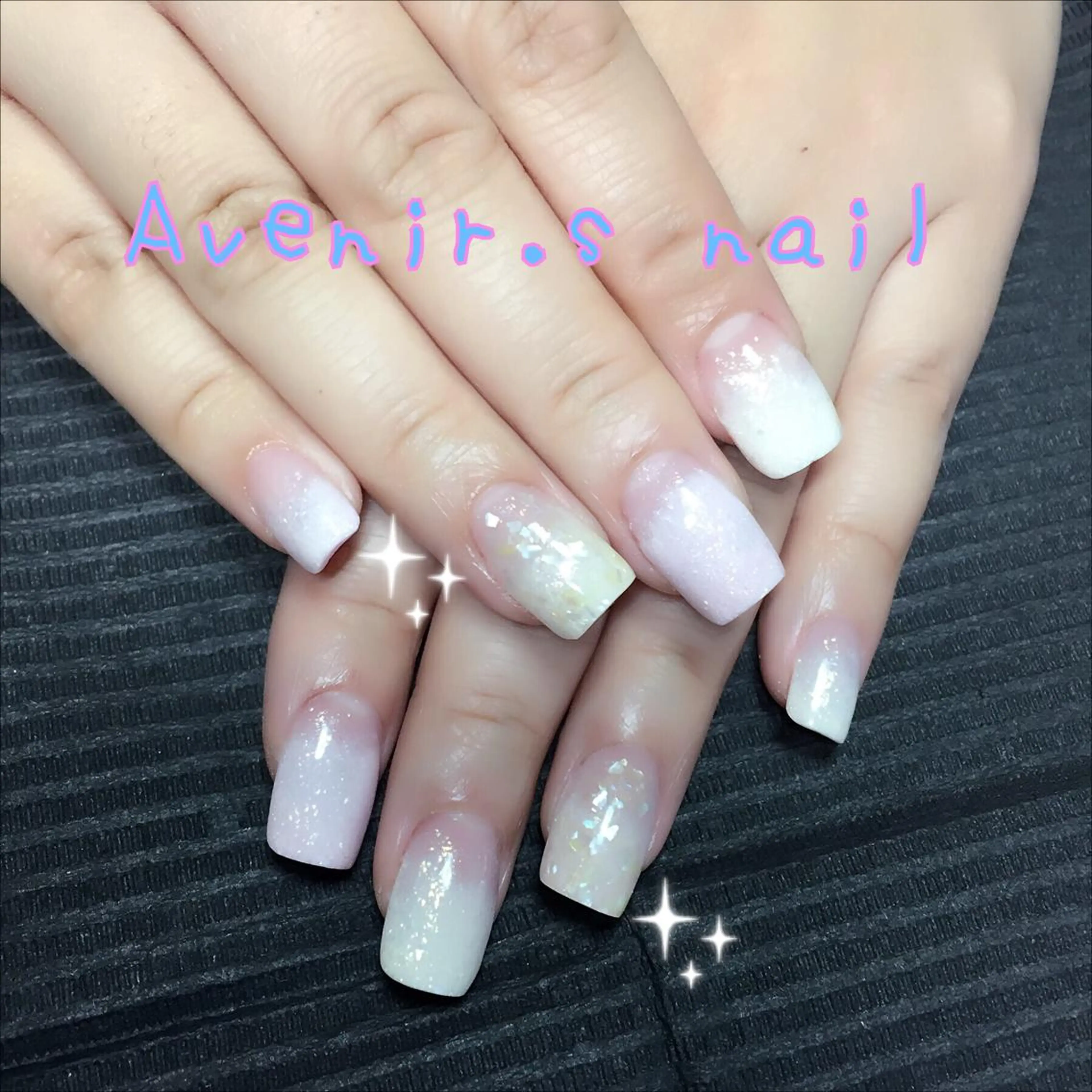 ネイル スカルプネイル スクエアネイル Home Salon Avenir.のネイルデザイン