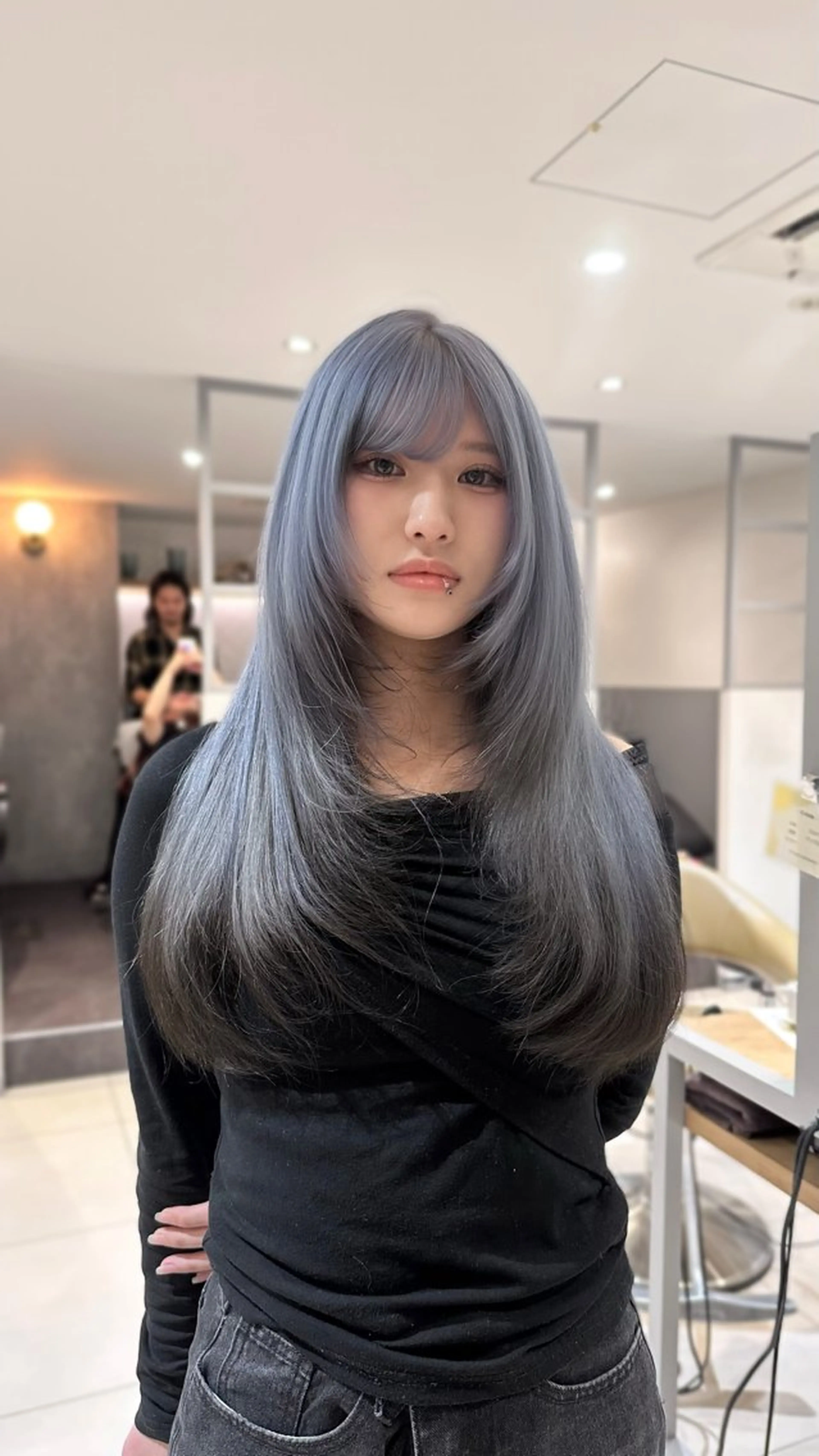 ロング ヘアカラー トリートメント 🎀LUNA🎀 レイヤーカット/艶髪のヘアスタイル