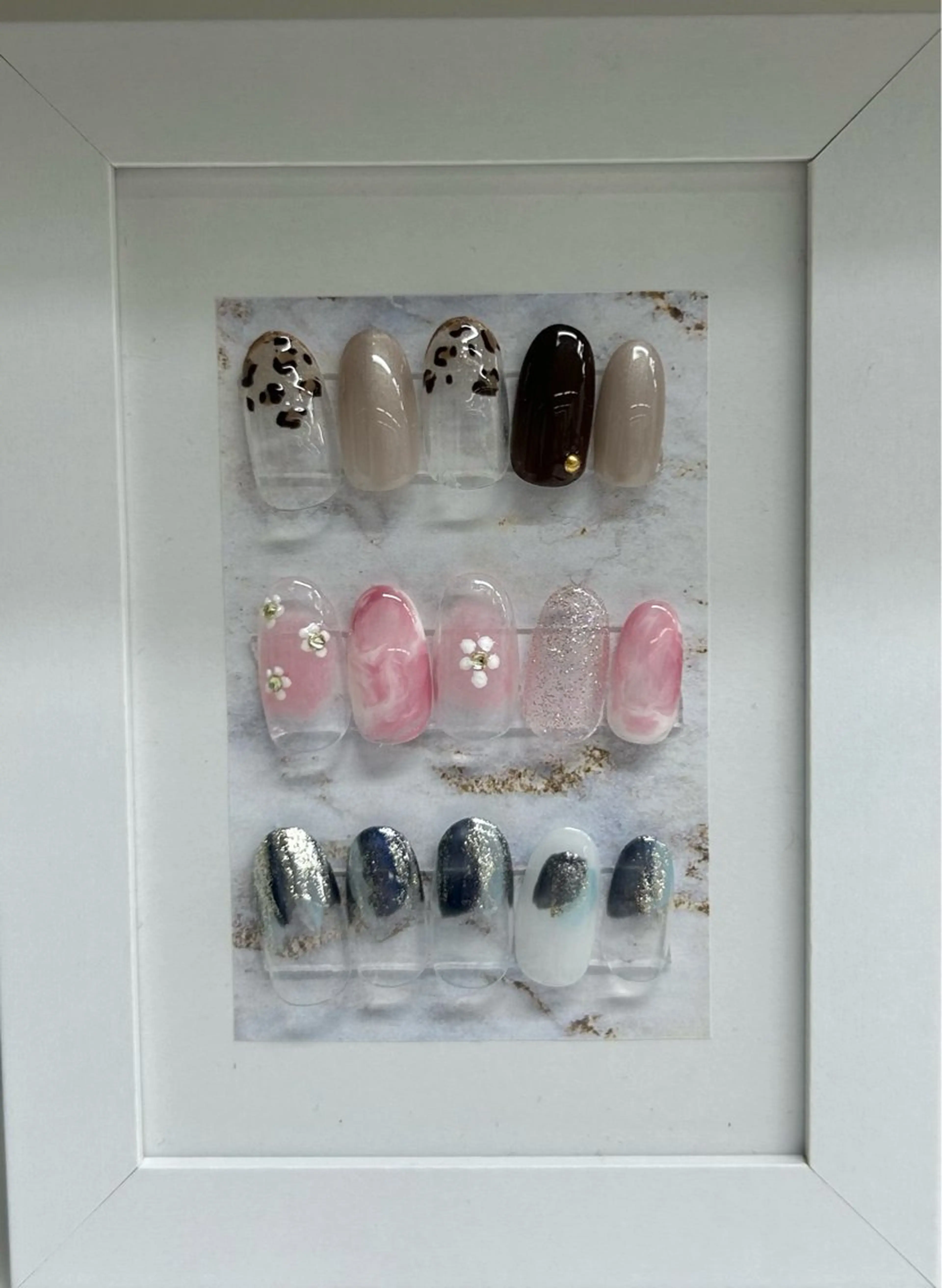 ジェルデザイン＋ドライケア付き(オフあり)の写真