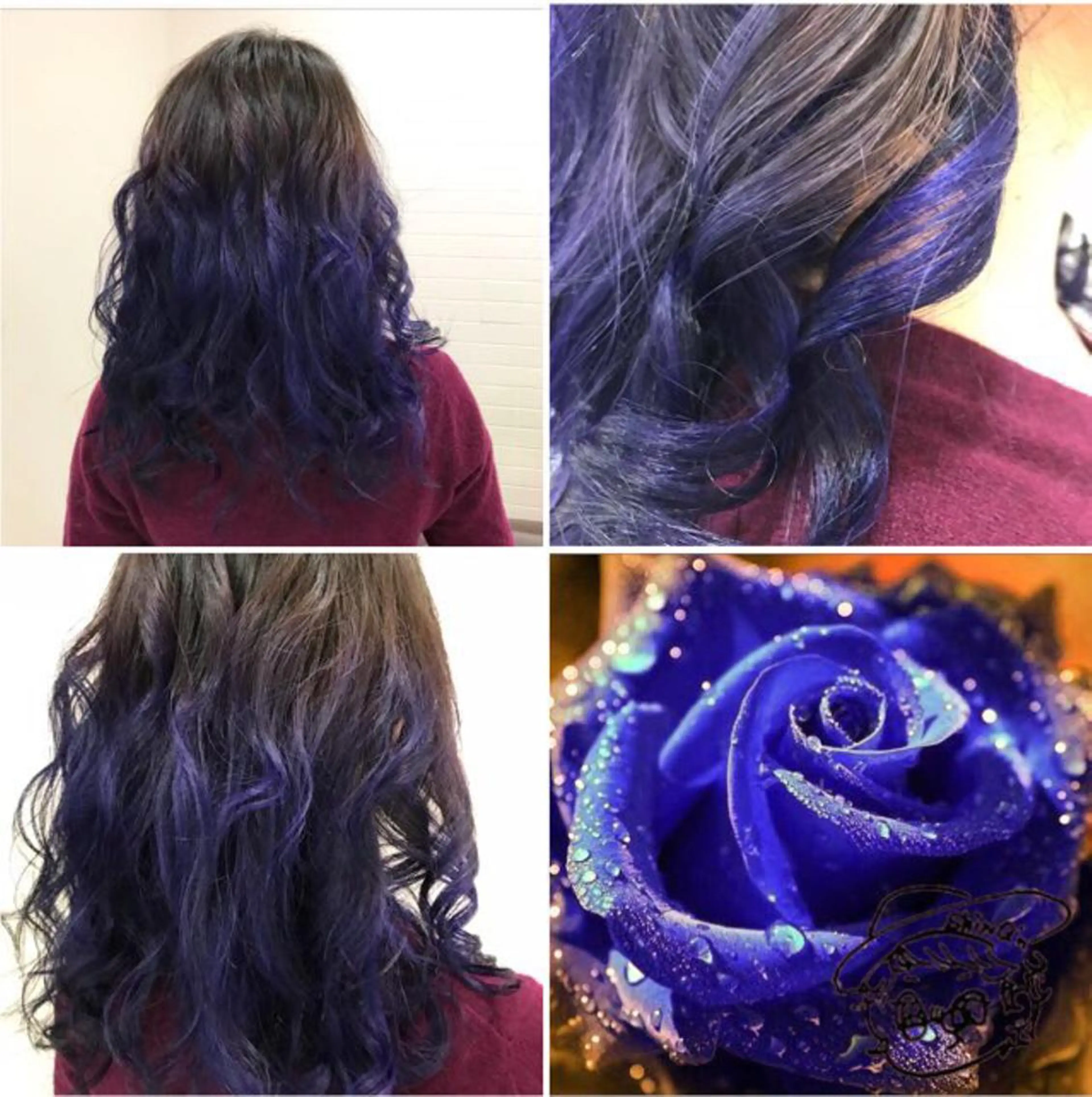 ロング カラー ブリーチ ブルーカラー ブルーバイオレット グラデーションカラー ラベンダーカラー ヘアカラー トリートメント "PEPPU "所属・🌈推し色派手髪 ハイトーンShinのヘアスタイル