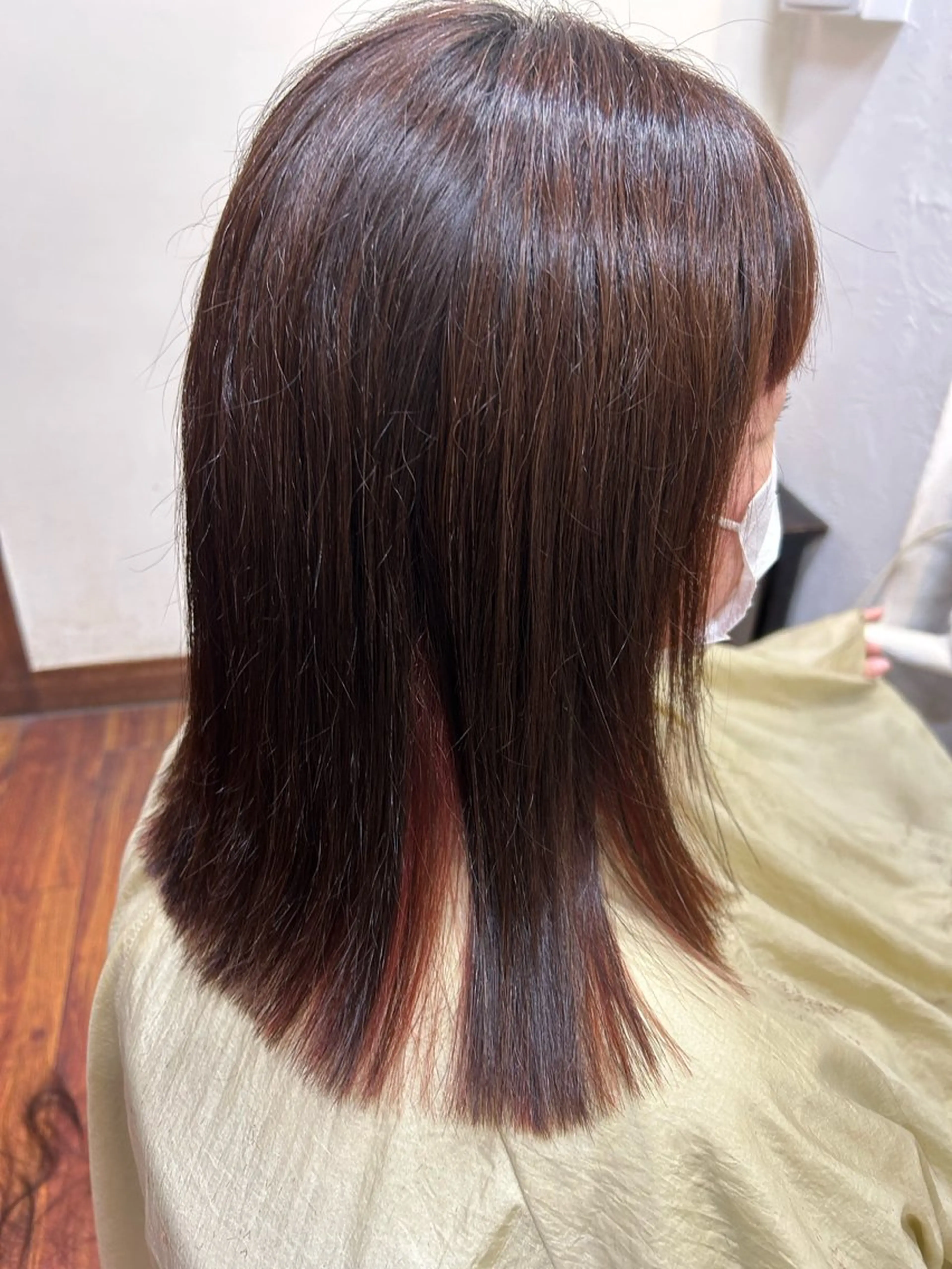 セミロング 1ｍｍまでこだわる レイヤー🫧若葉🪞のヘアスタイル