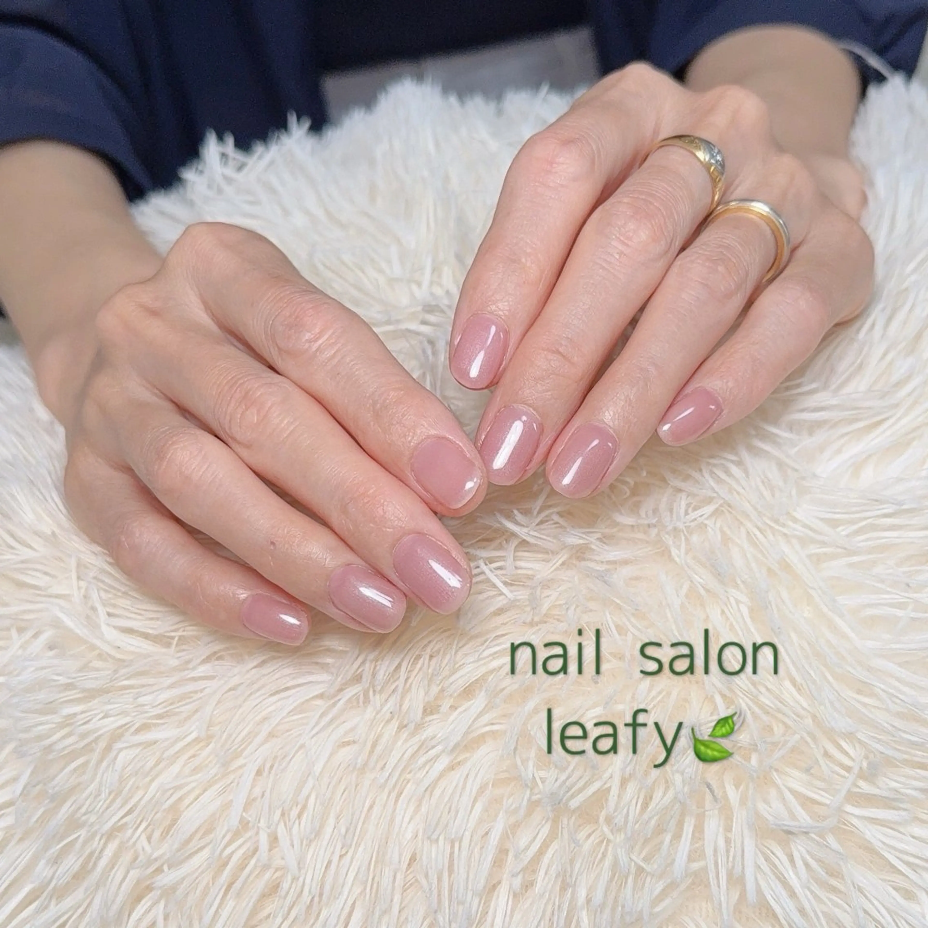 ネイル ワンカラーネイル 春ネイル ネイルサロン leafyのネイルデザイン