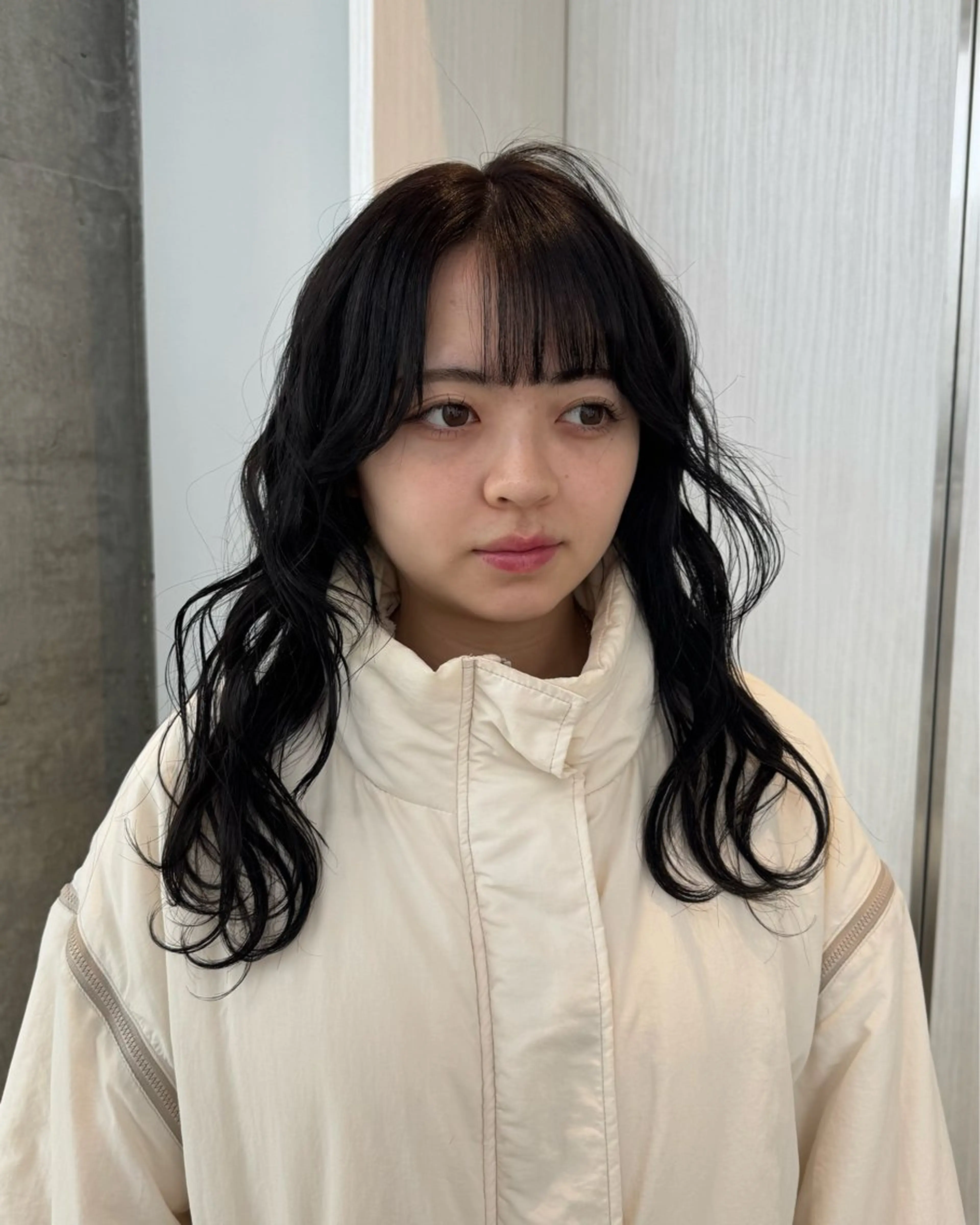 ロング カラー 透明感カラー オリーブグレー ♡ suzUkaのヘアスタイル