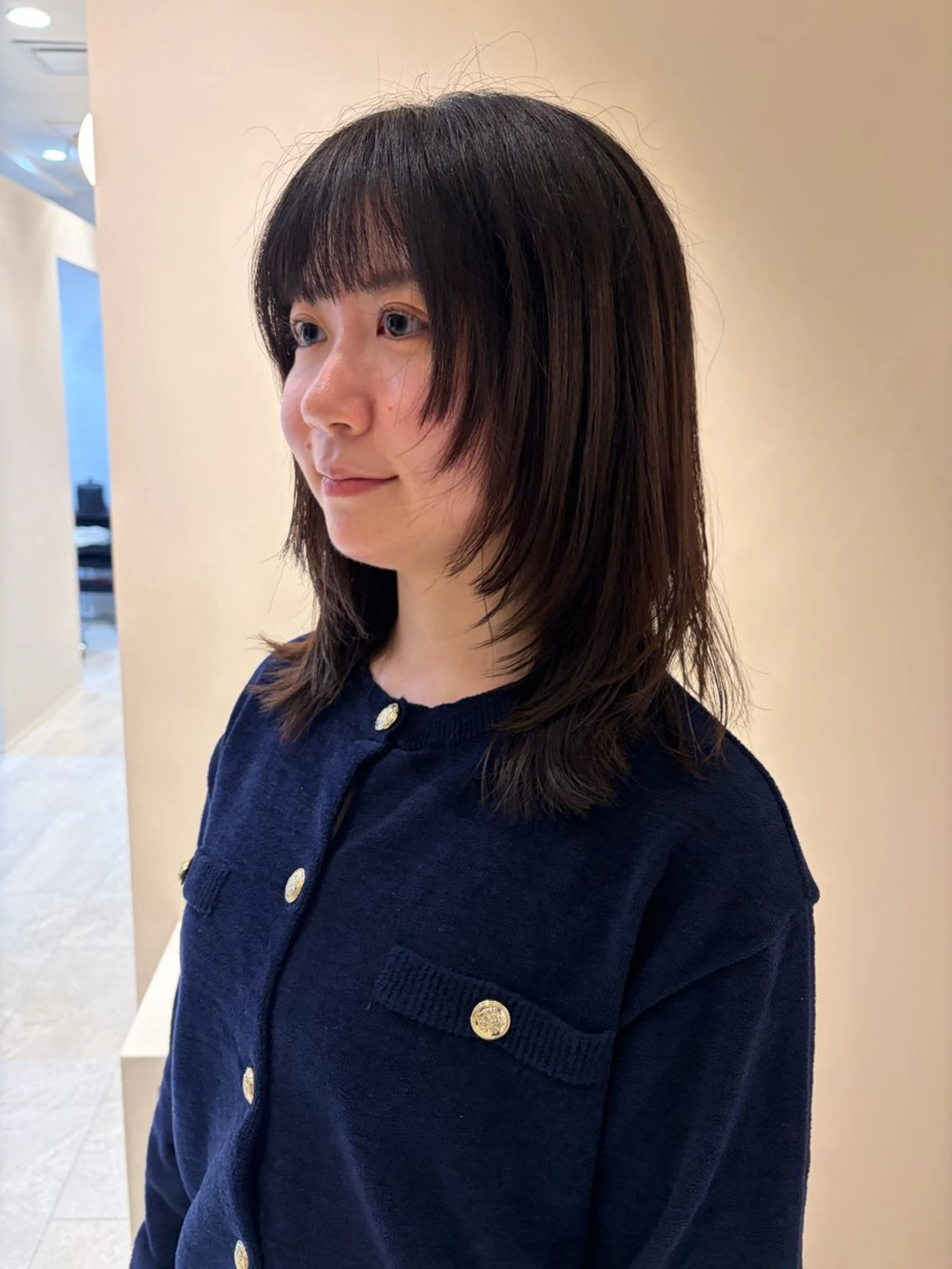 ミディアム 顔周りカット レイヤーカット nishi fuyumiのその他イメージ