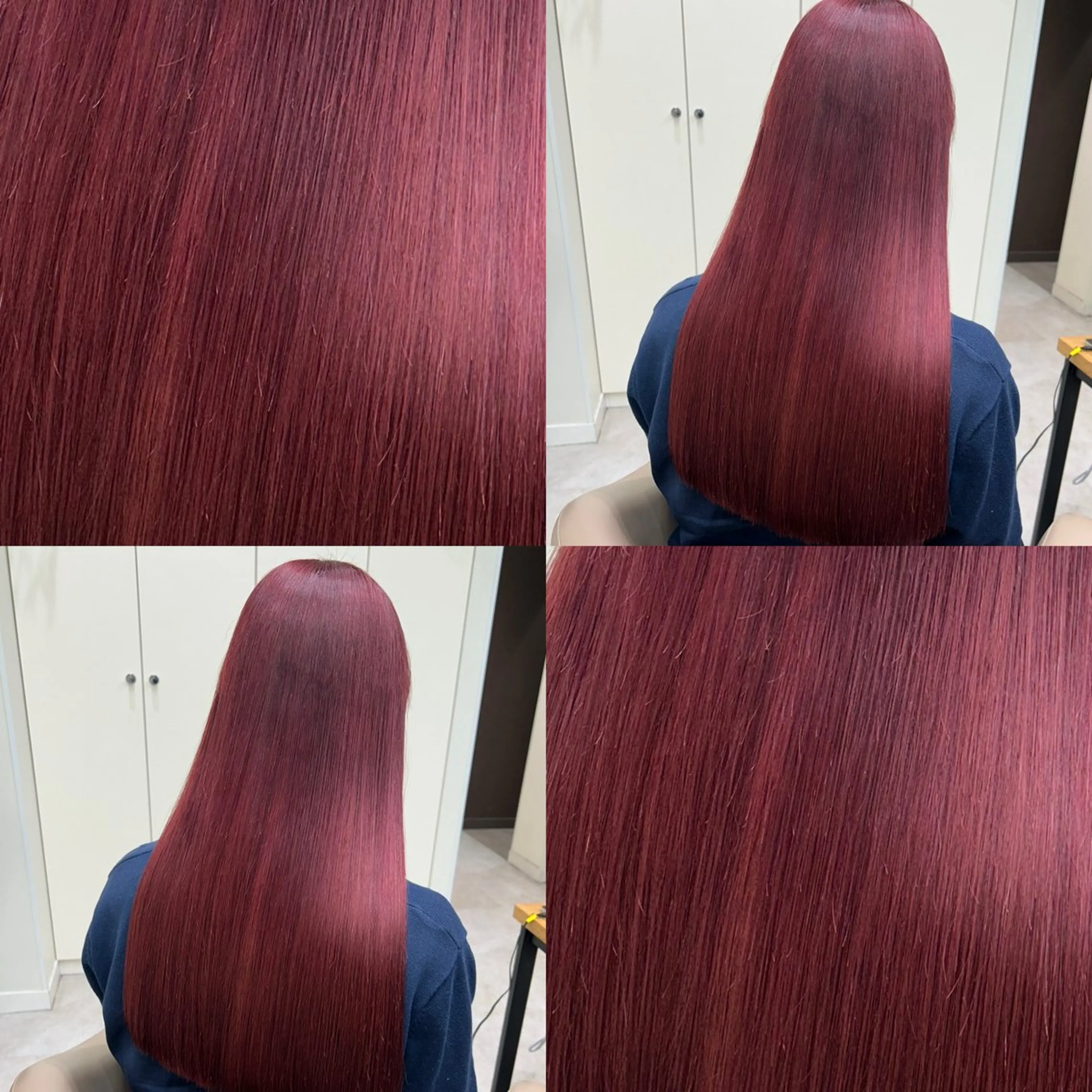 ロング カラー レッドカラー ブリーチなしWカラー 🎀韓国ヘア/amiのヘアスタイル