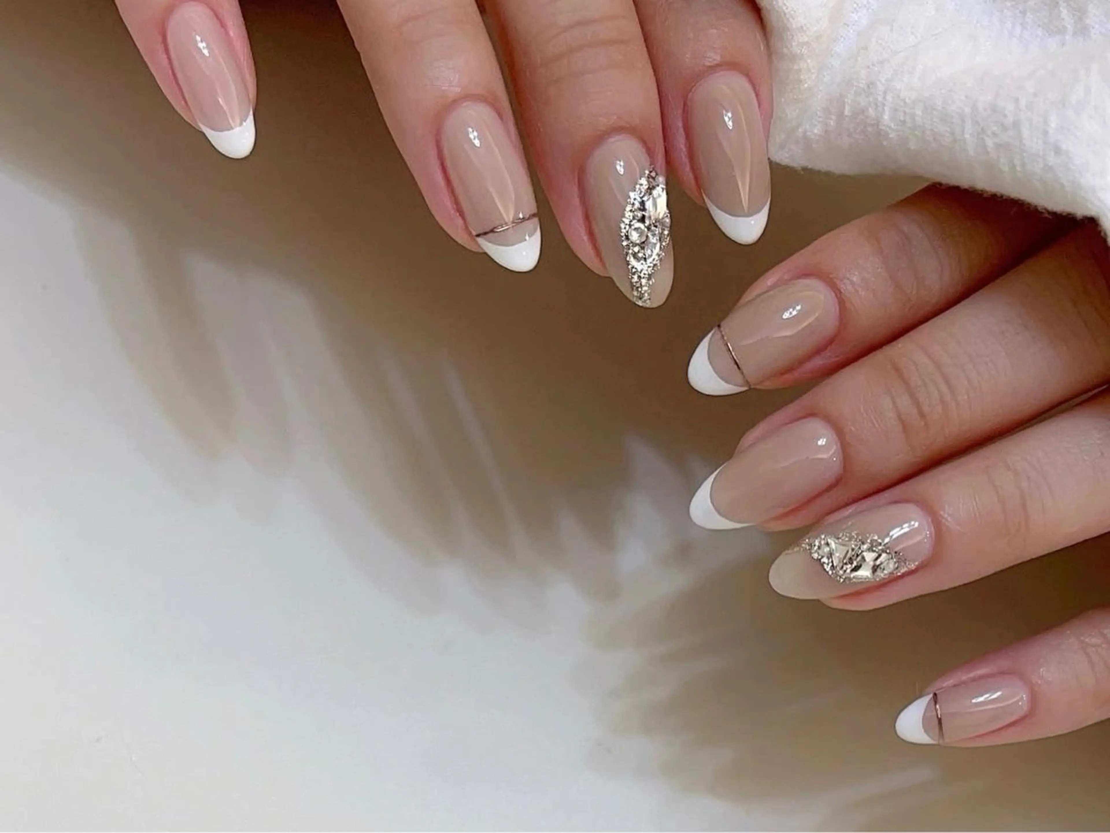 ネイル 長さ出し フットネイル フレンチネイル ジェルネイル 韓国ネイル ハンドネイル ハンドケア Nova Nail Nambaのネイルデザイン