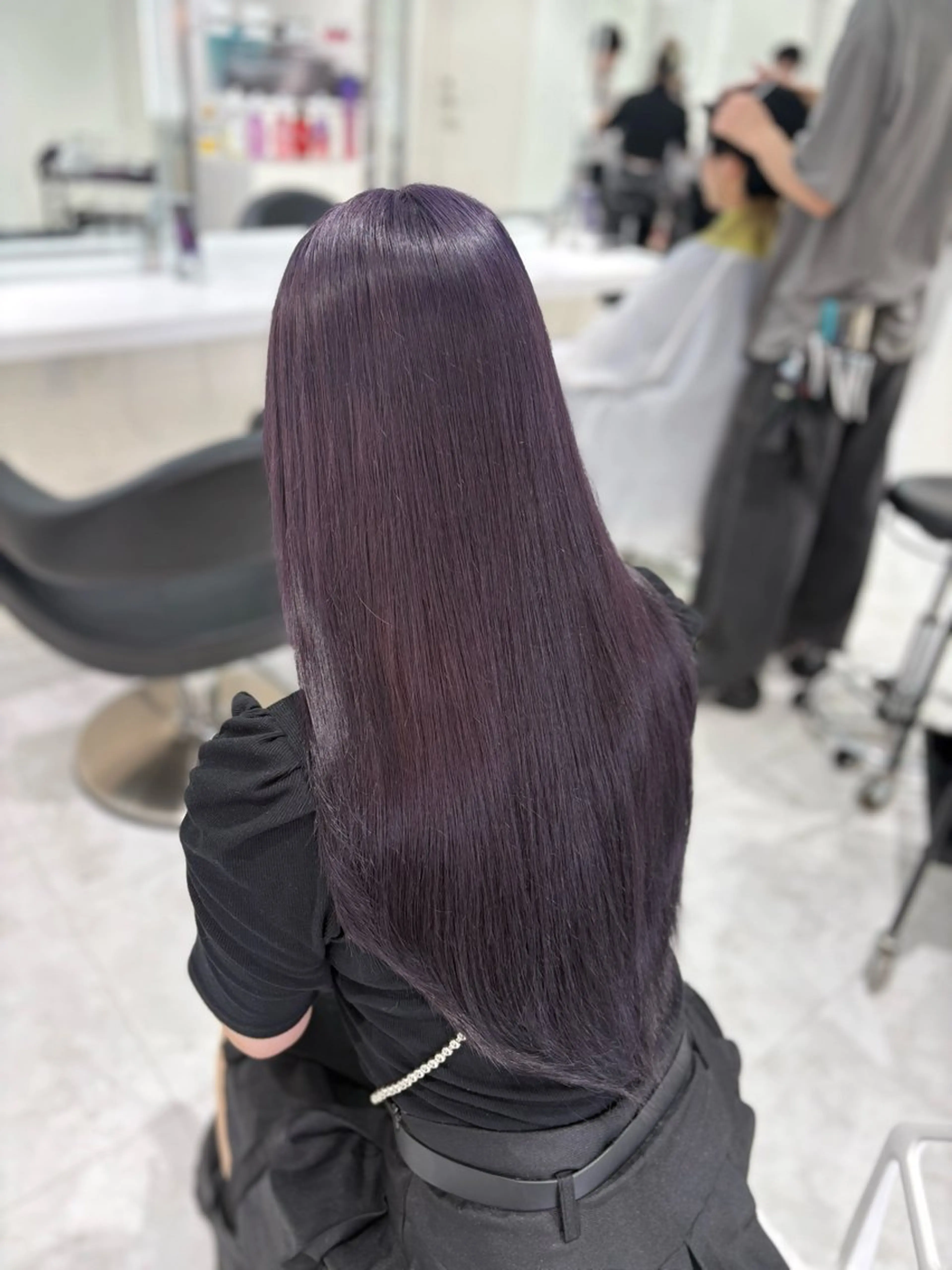 ロング カラー 🤍ྀི透ける寒色 Cocoa🤍ྀིのヘアスタイル