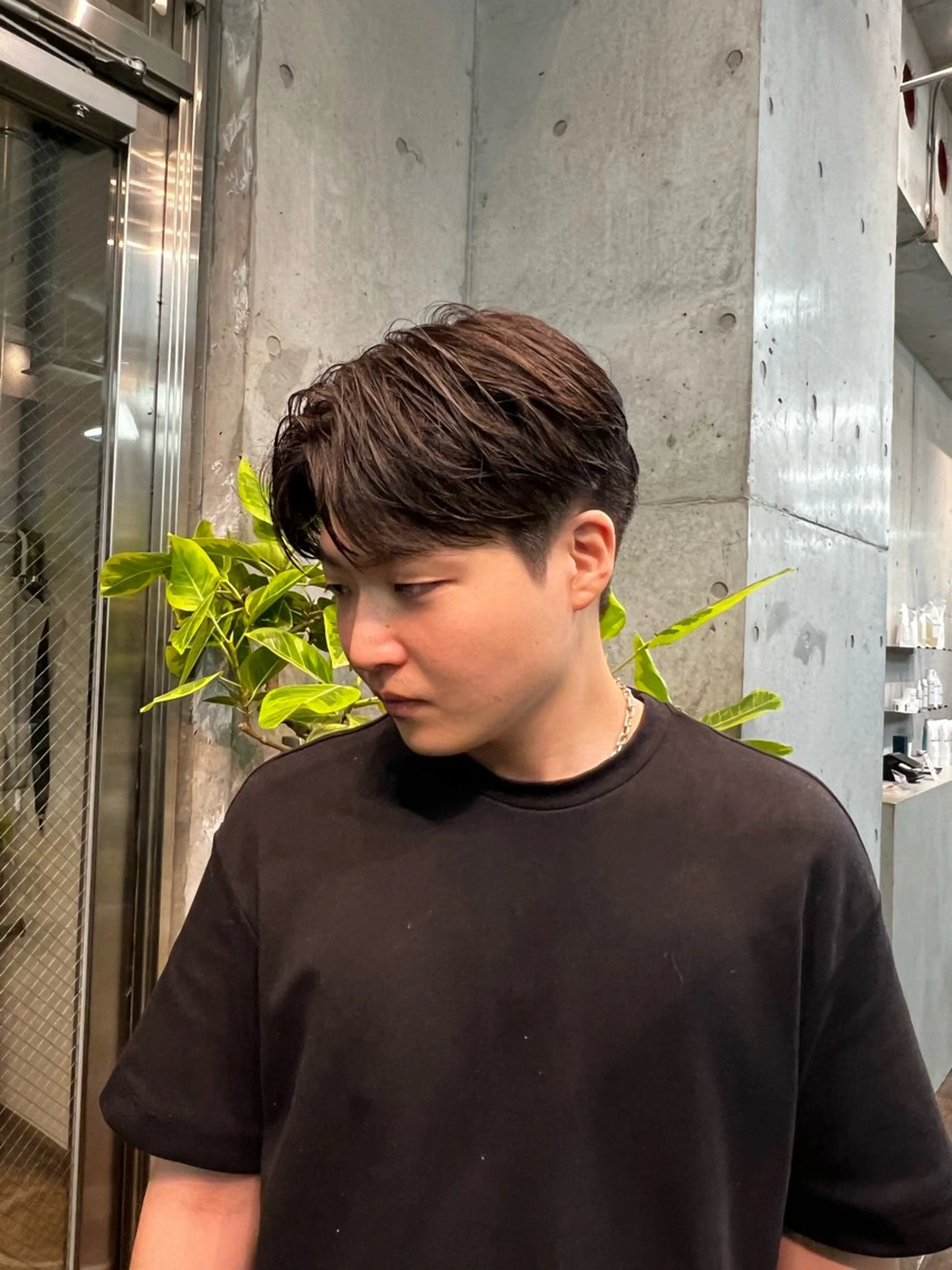 ショート メンズ センターパート ショートヘア メンズ特化美容師 /たけしのヘアスタイル