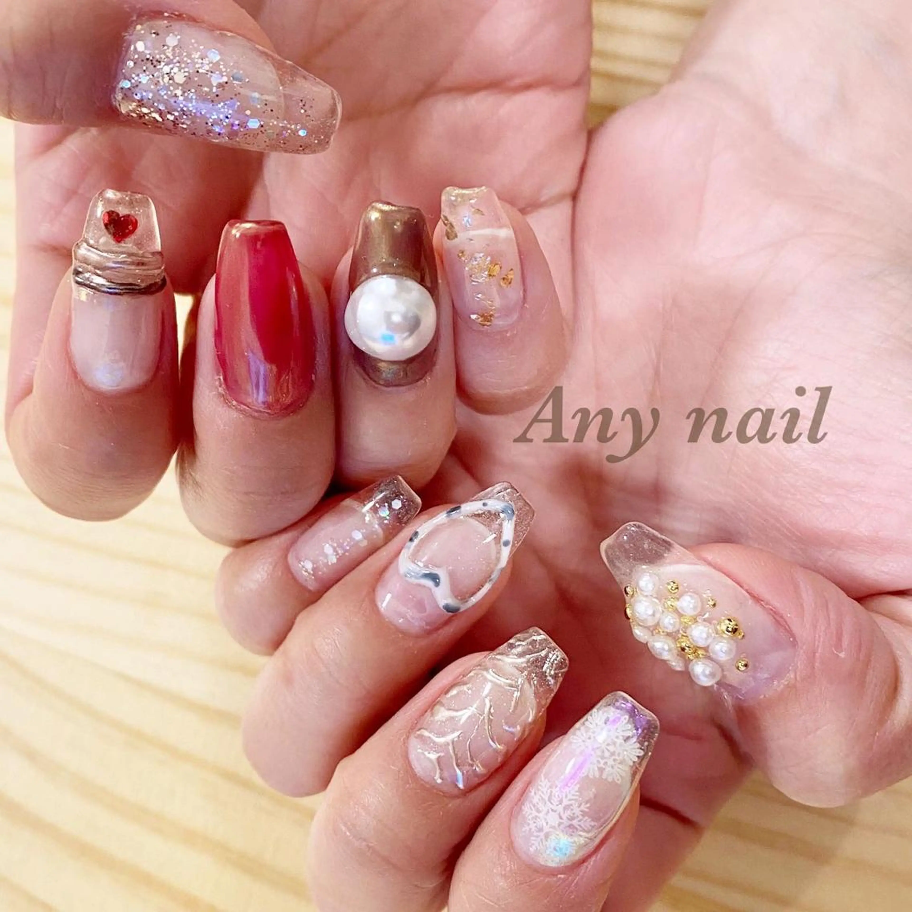 スカルプ・ジェルアートやり放題コース。アート6本〜。スカルプ・チップ・ハードオフあり、プラス2,000円の写真