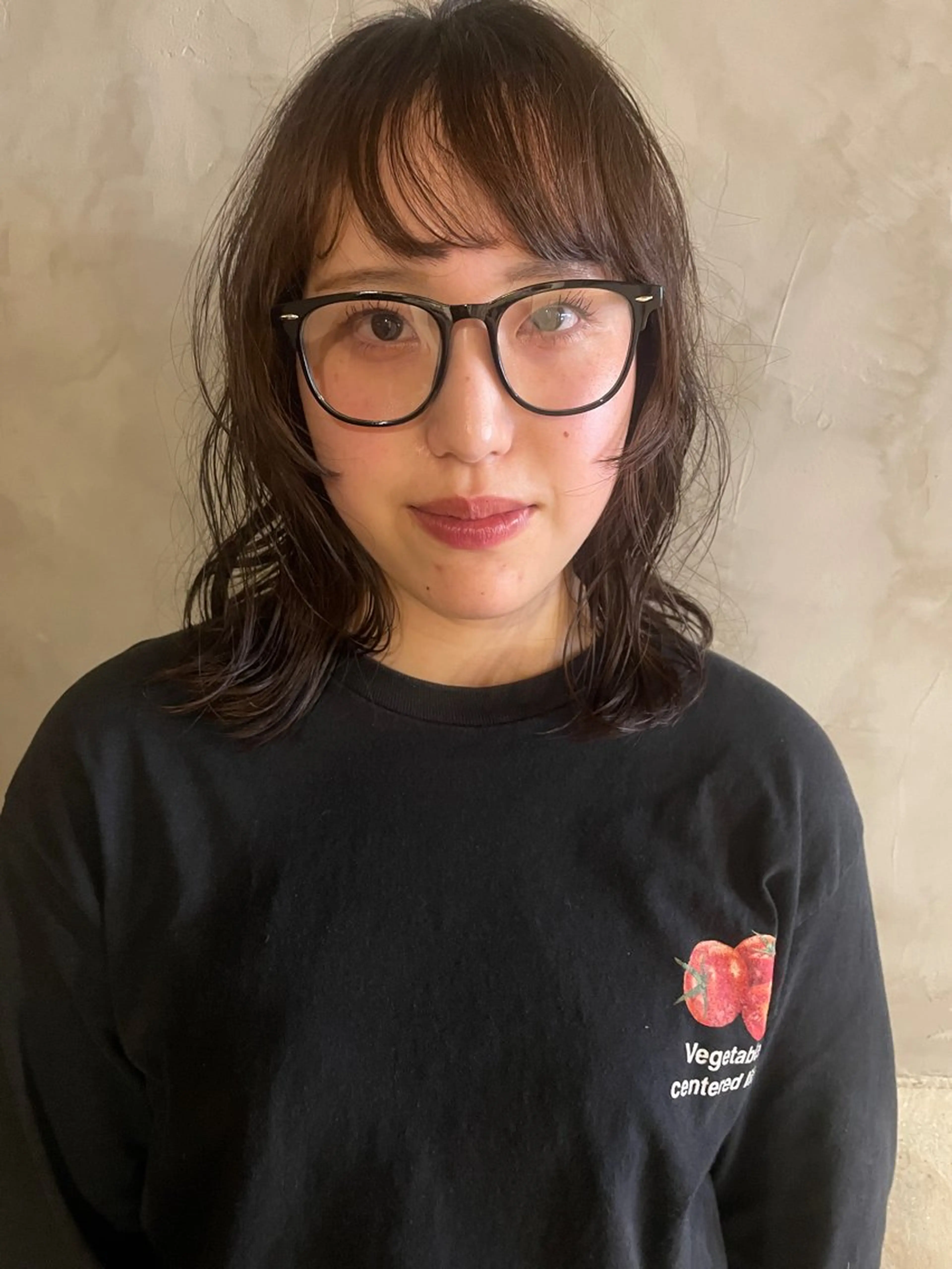 セミロング パーマ セミロングパーマ カット パーマ さの あやねのヘアスタイル