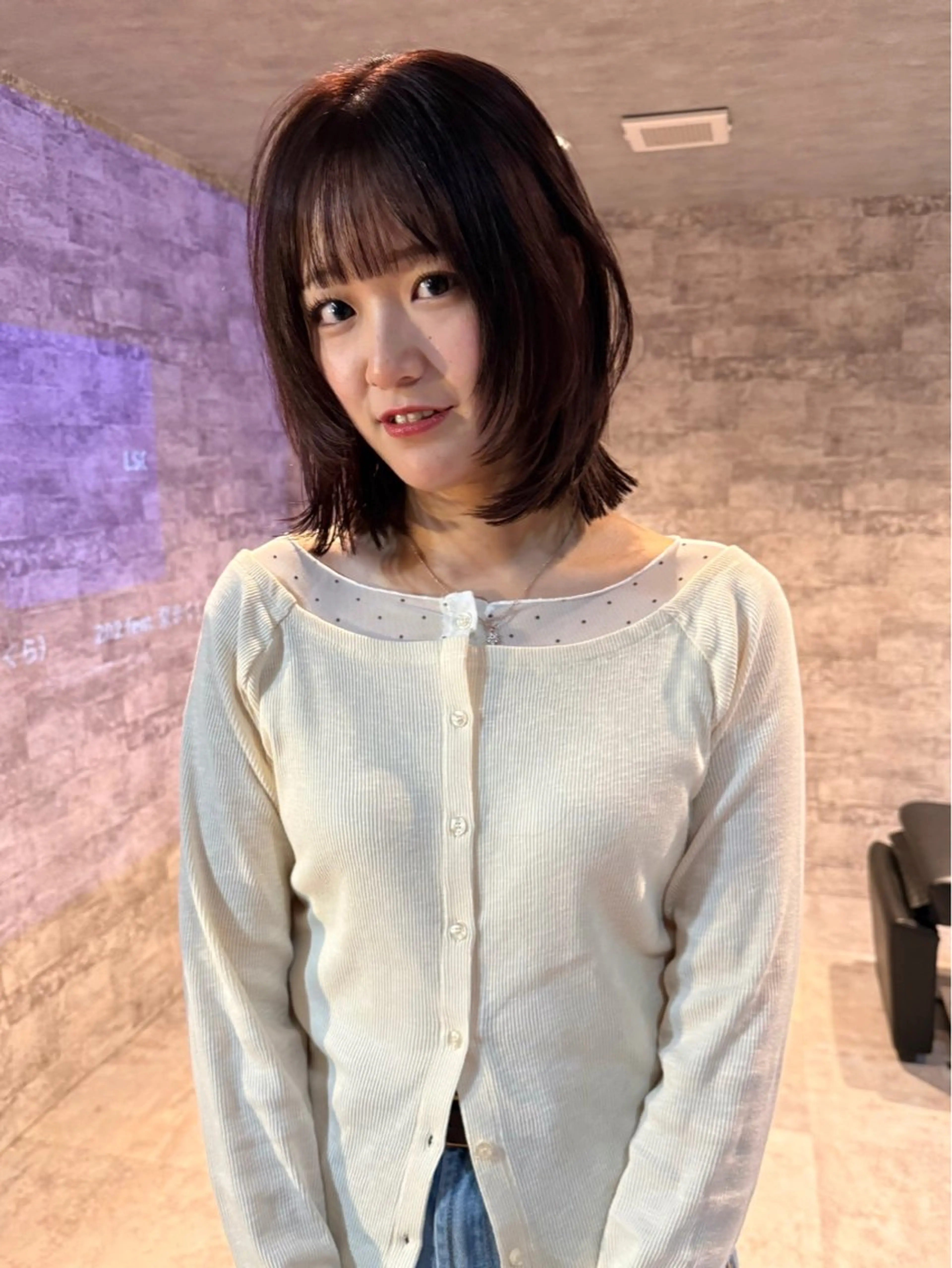 ミディアム カラー カット ヘアカラー トリートメント mai / linoah˚✧のヘアスタイル