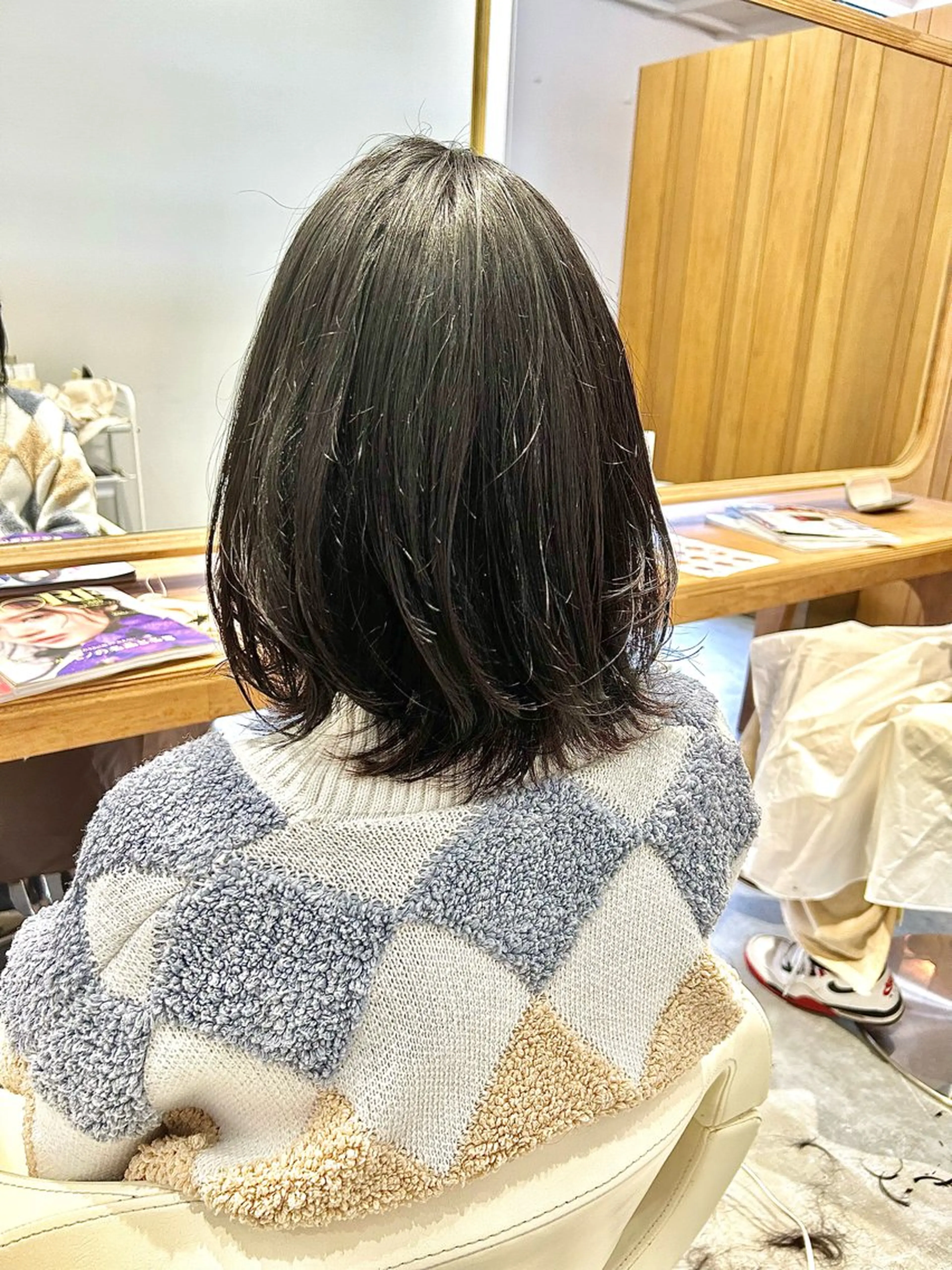 ミディアム カラー カット ヘアカラー 佐藤 悠生 メンズパーマ.カットのヘアスタイル