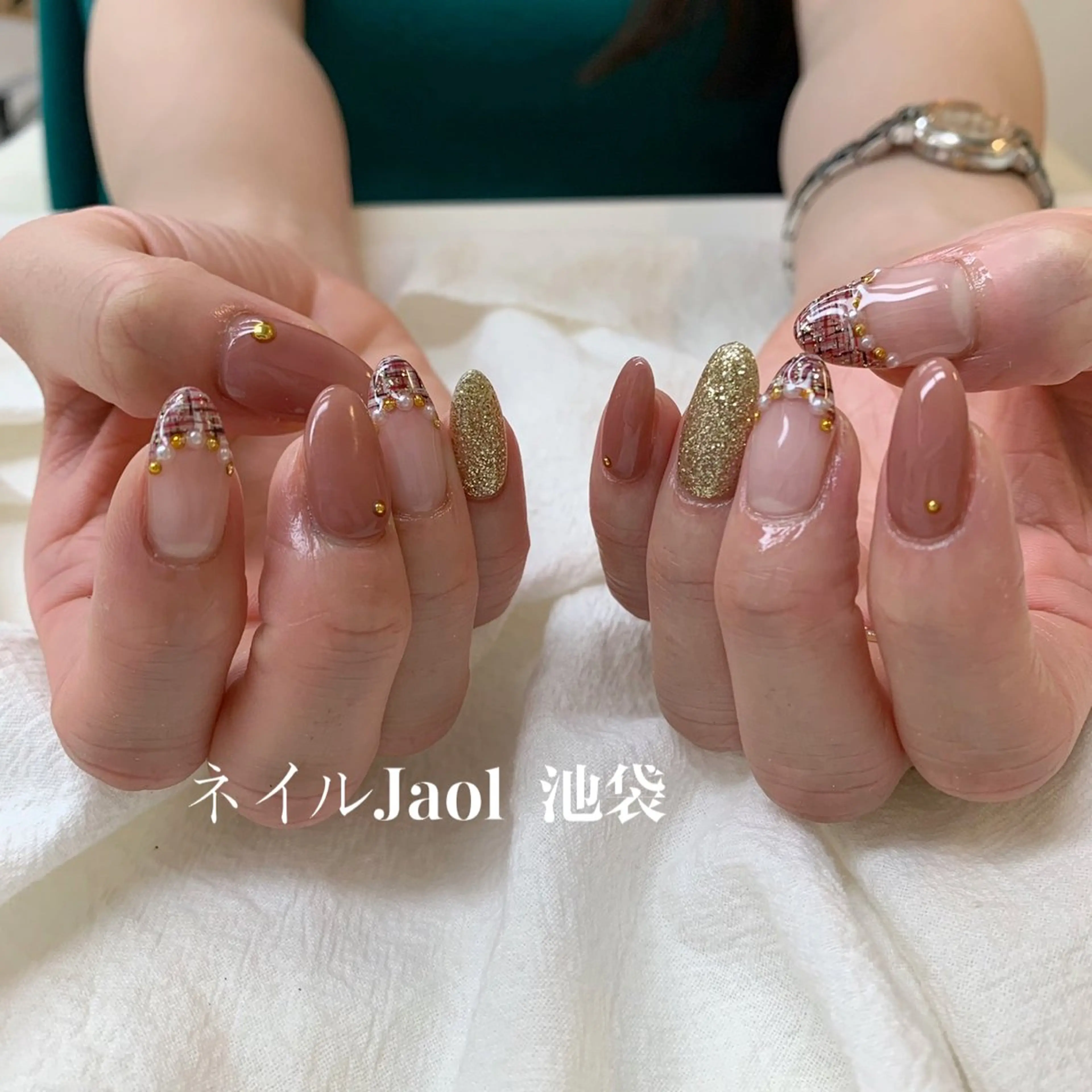 ミディアム ハンドネイル nail jaol池袋店所属・ネイルJaol 池袋のネイルデザイン