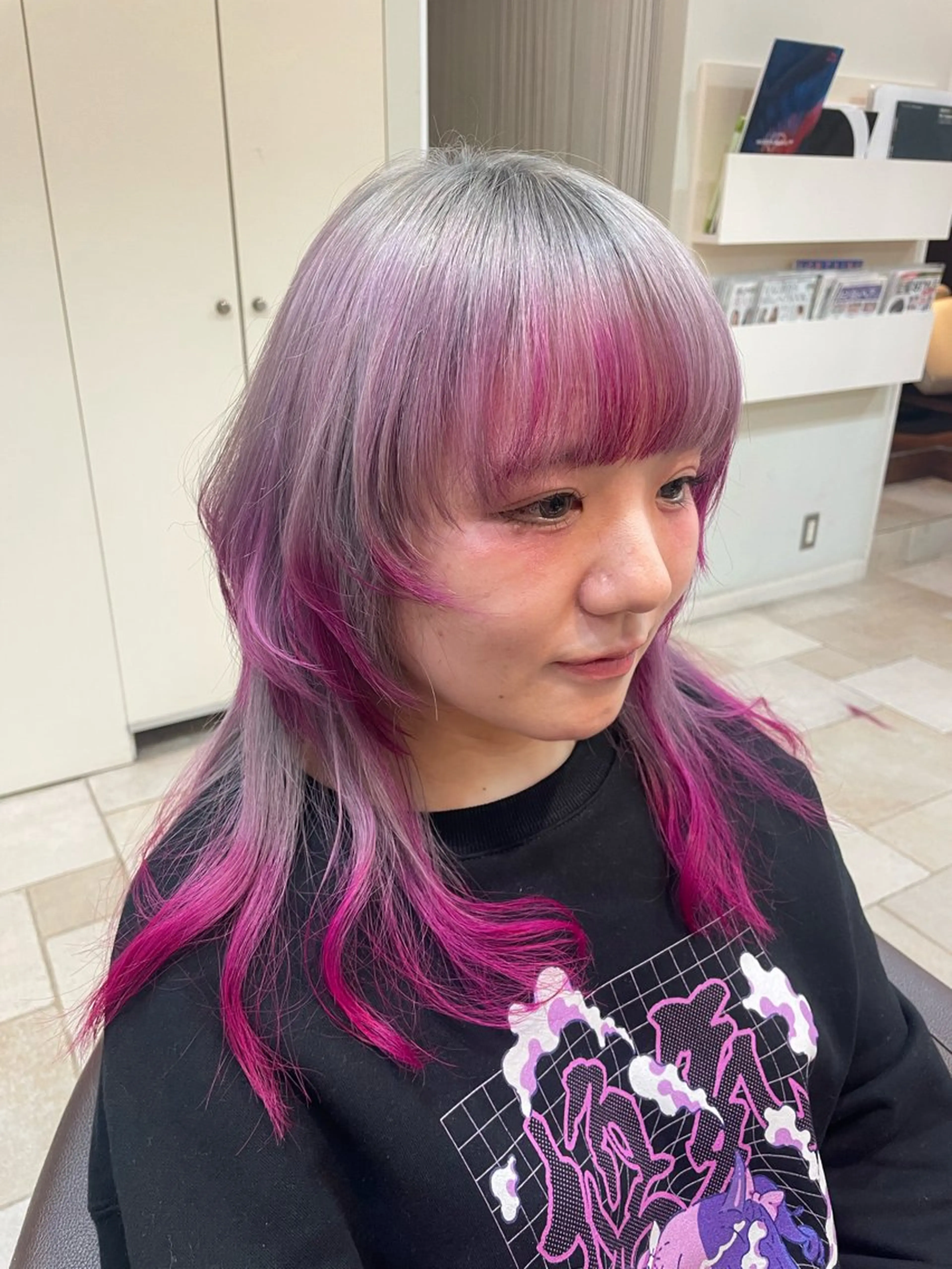 セミロング カット ヘアカラー トリートメント ハイトーン/ ケアカラー宮内萌のその他イメージ