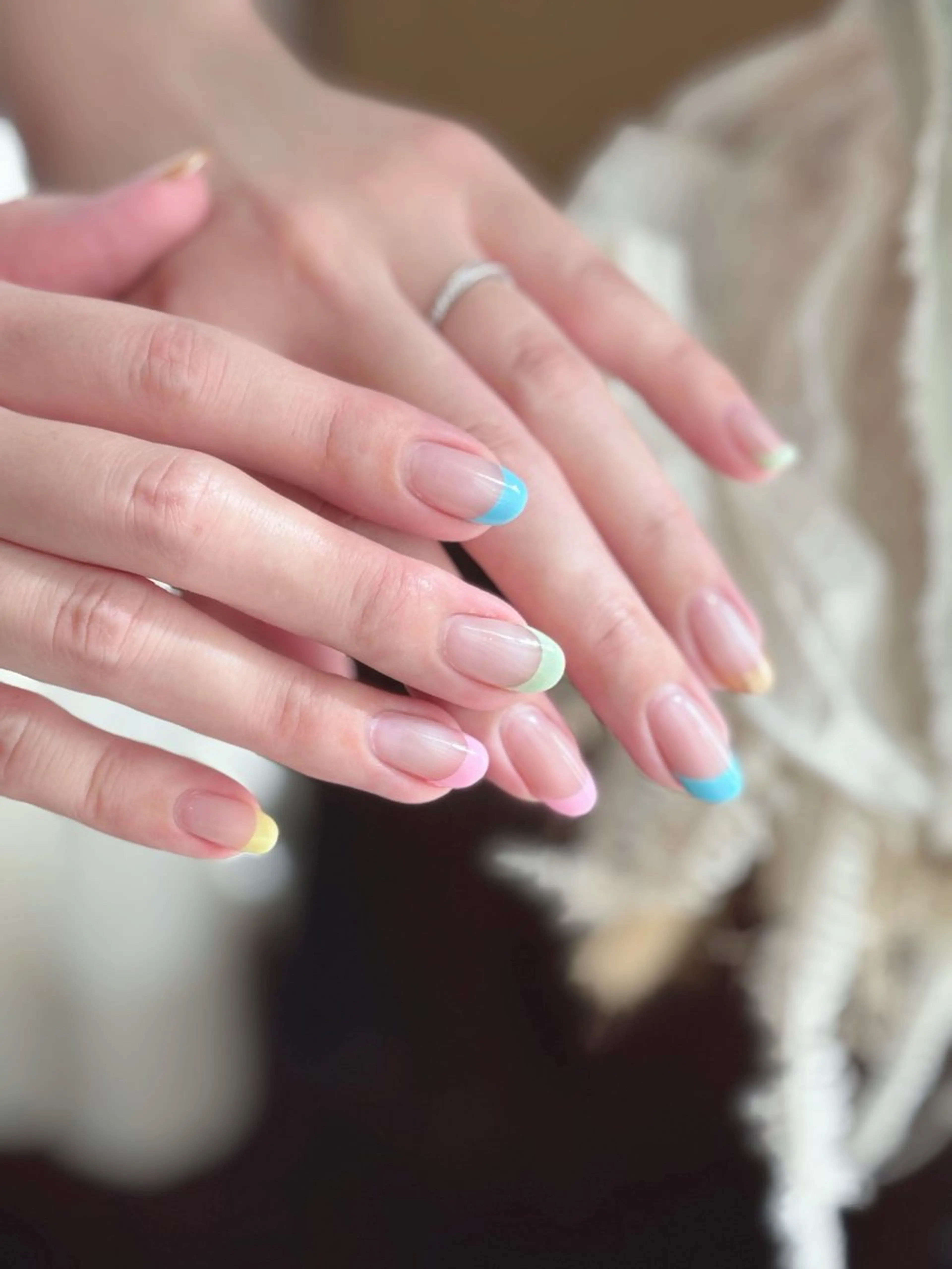 ネイル フレンチネイル シンプルネイル 福永 ふさこのネイルデザイン