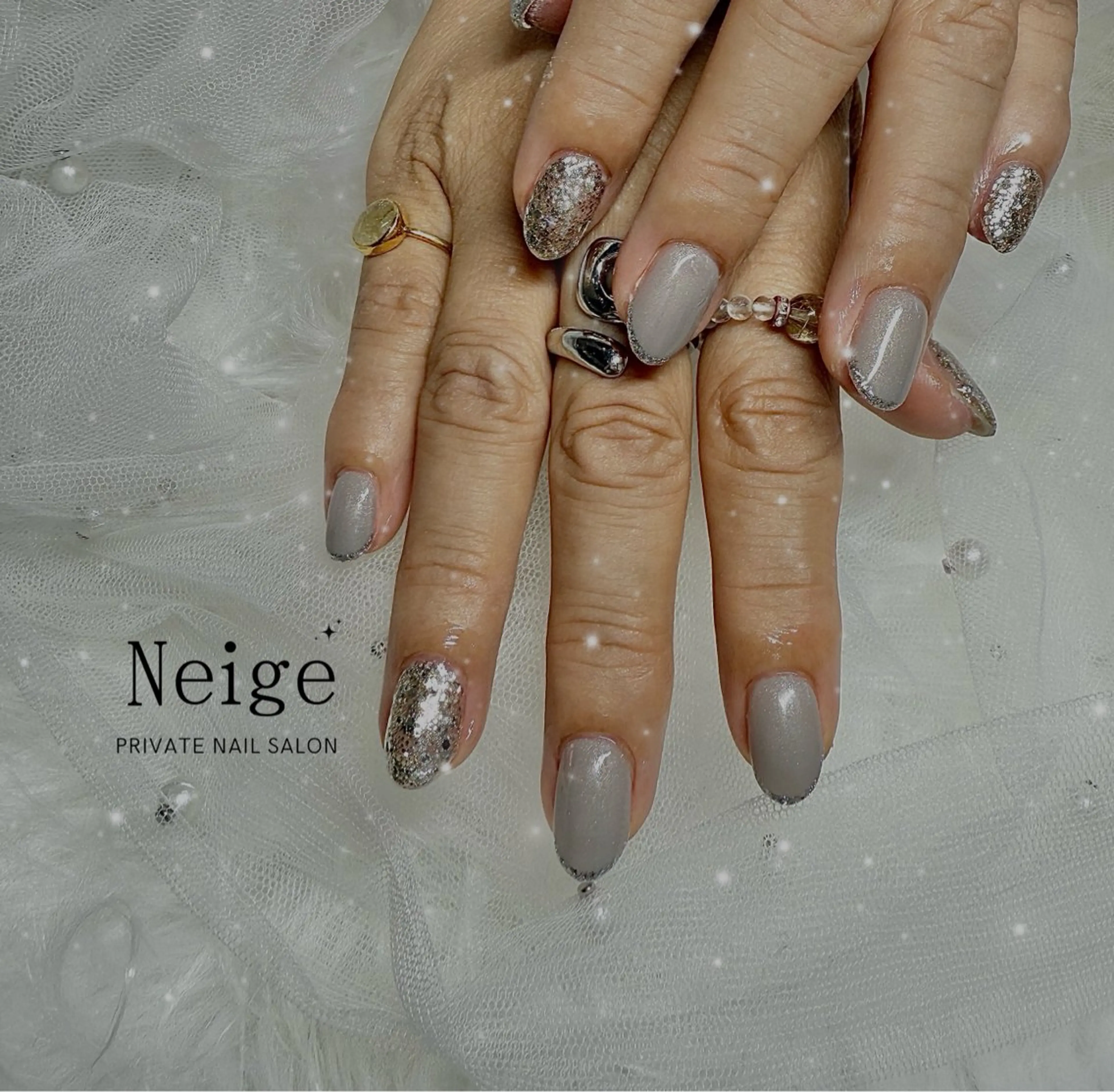 ネイル ハンドネイル Neige所属・Neige 𓂃 aiのネイルデザイン