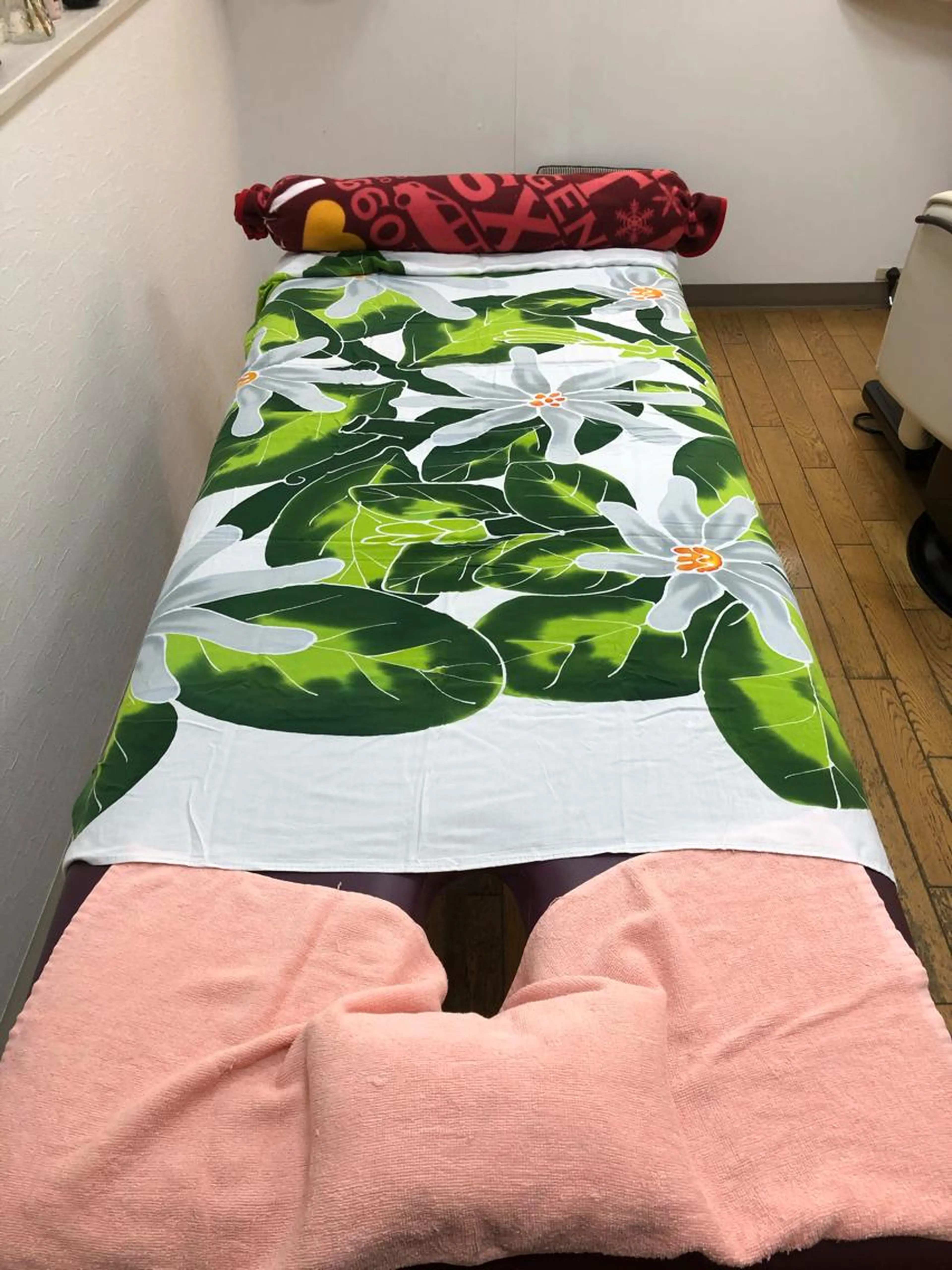 ボディーワーク(うつ伏せから仰向け)の写真