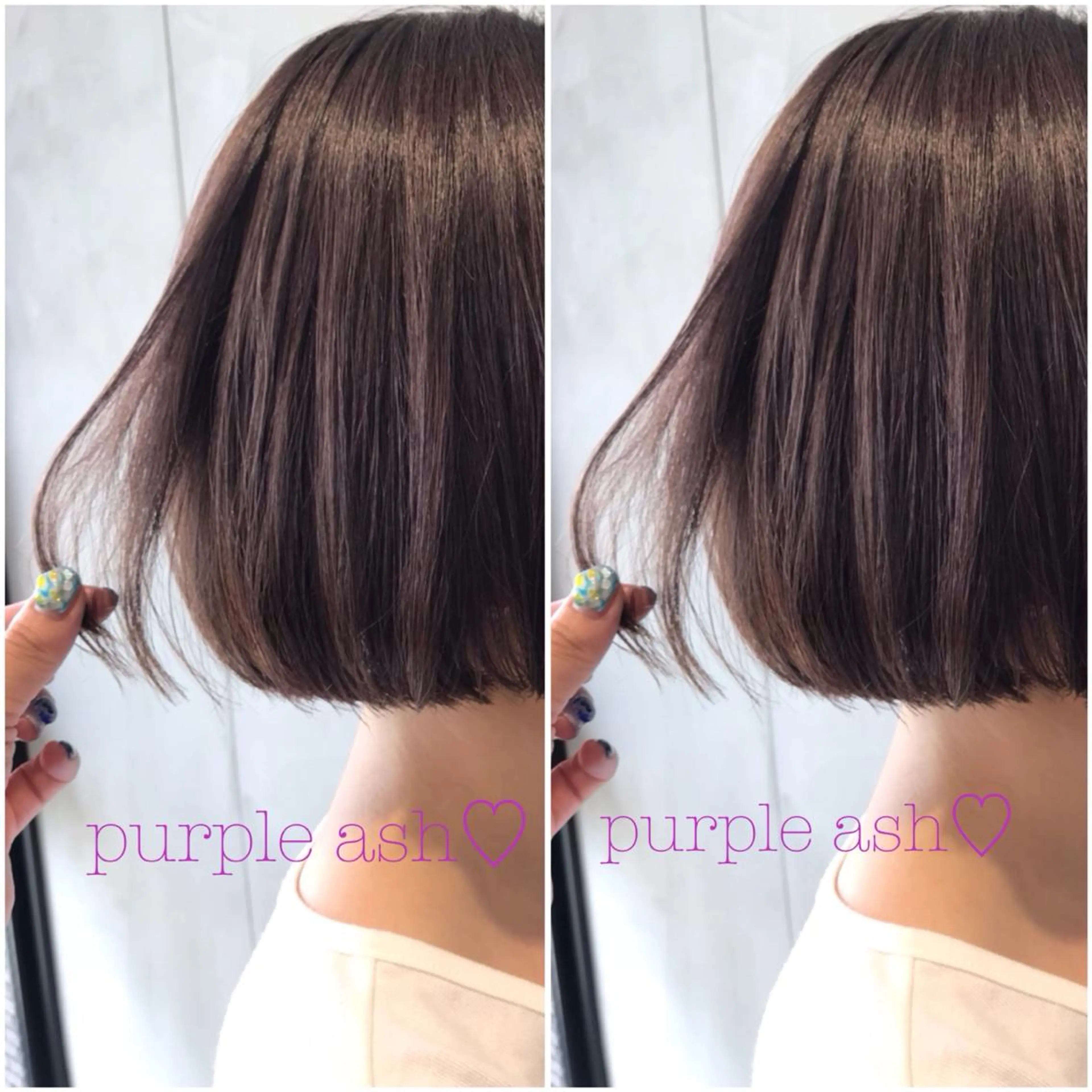 ミディアム アッシュ オリーブ透明感カラー 表参道/MIKUのヘアスタイル