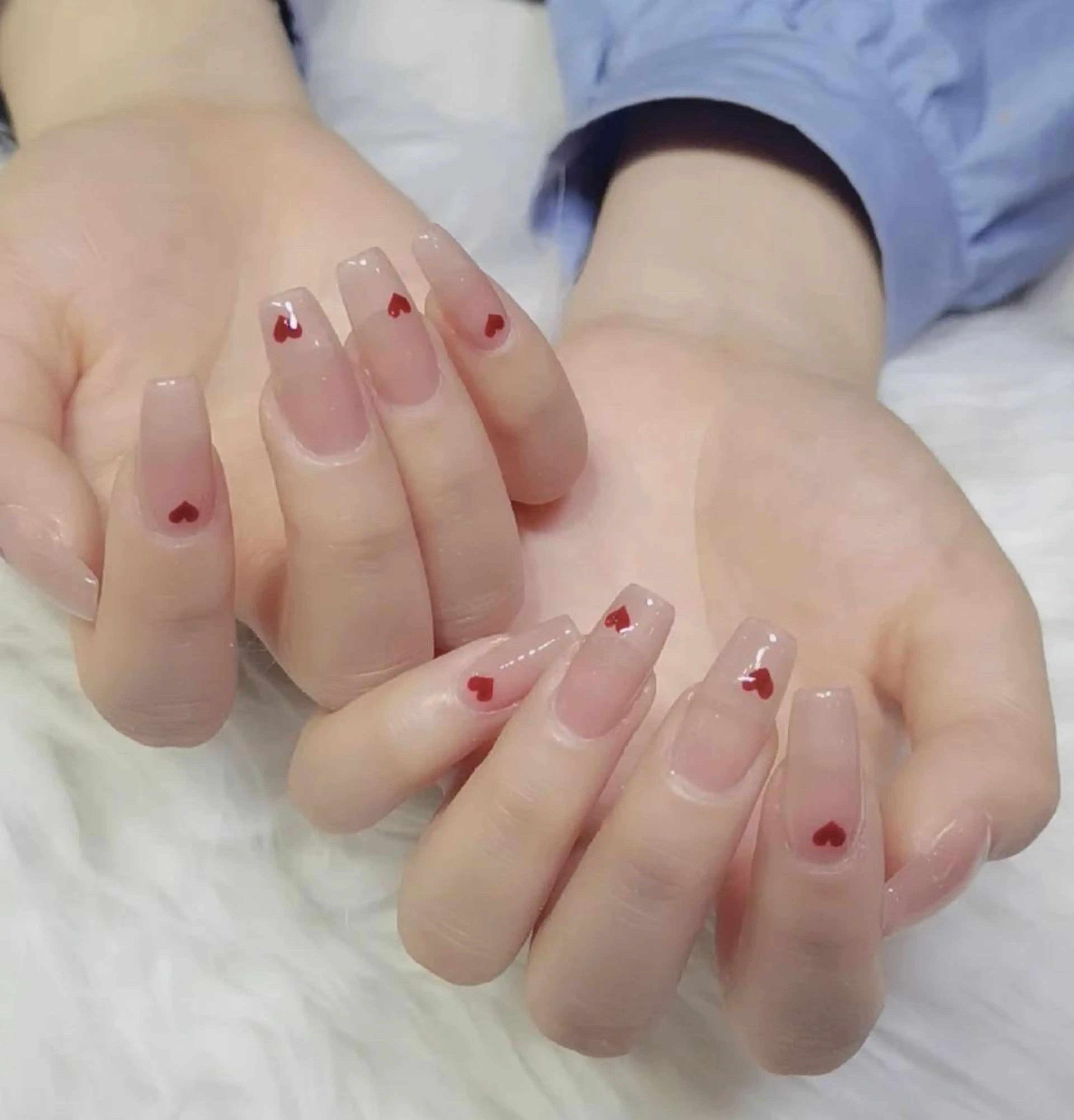 ネイル 長さ出し ネイルチップ Queens ひなのネイルデザイン