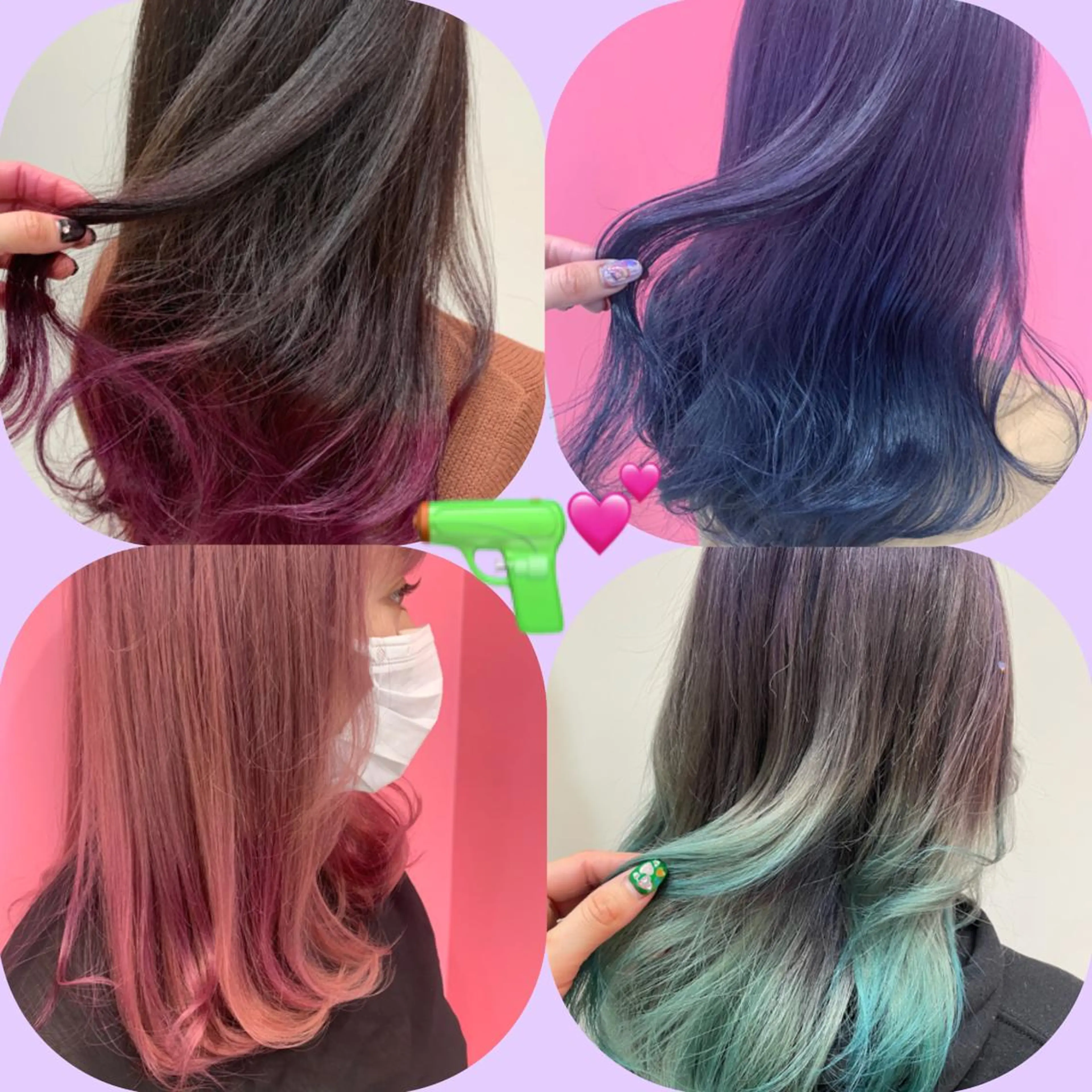 ミディアム カラー ダブルカラー グラデーションカラー ハイライトカラー インナーカラー ハイライト ヘアカラー 新宿駅近♡個室 ♡関口三都季🌜のヘアスタイル