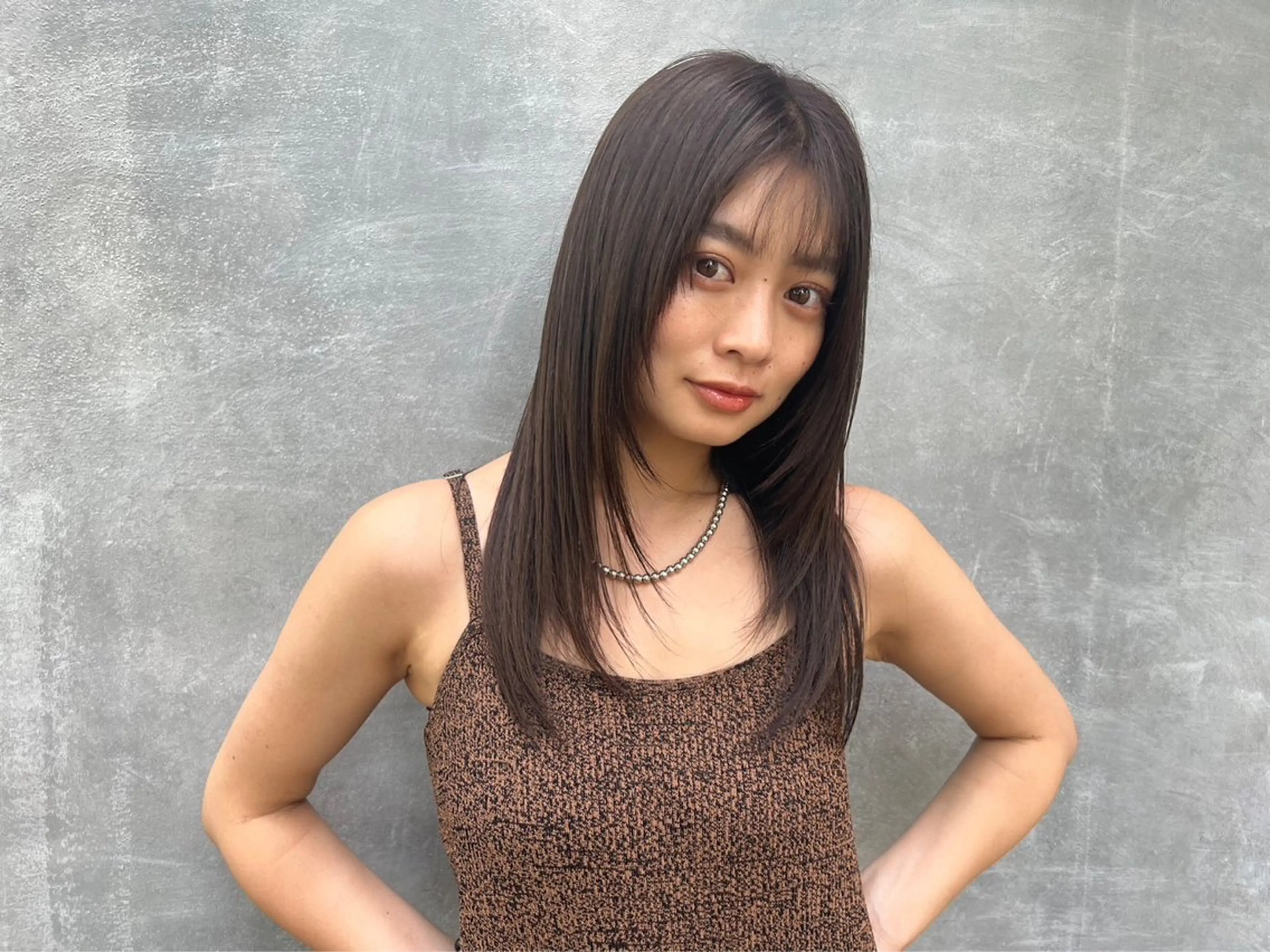 ロング 青田 明日海のヘアスタイル