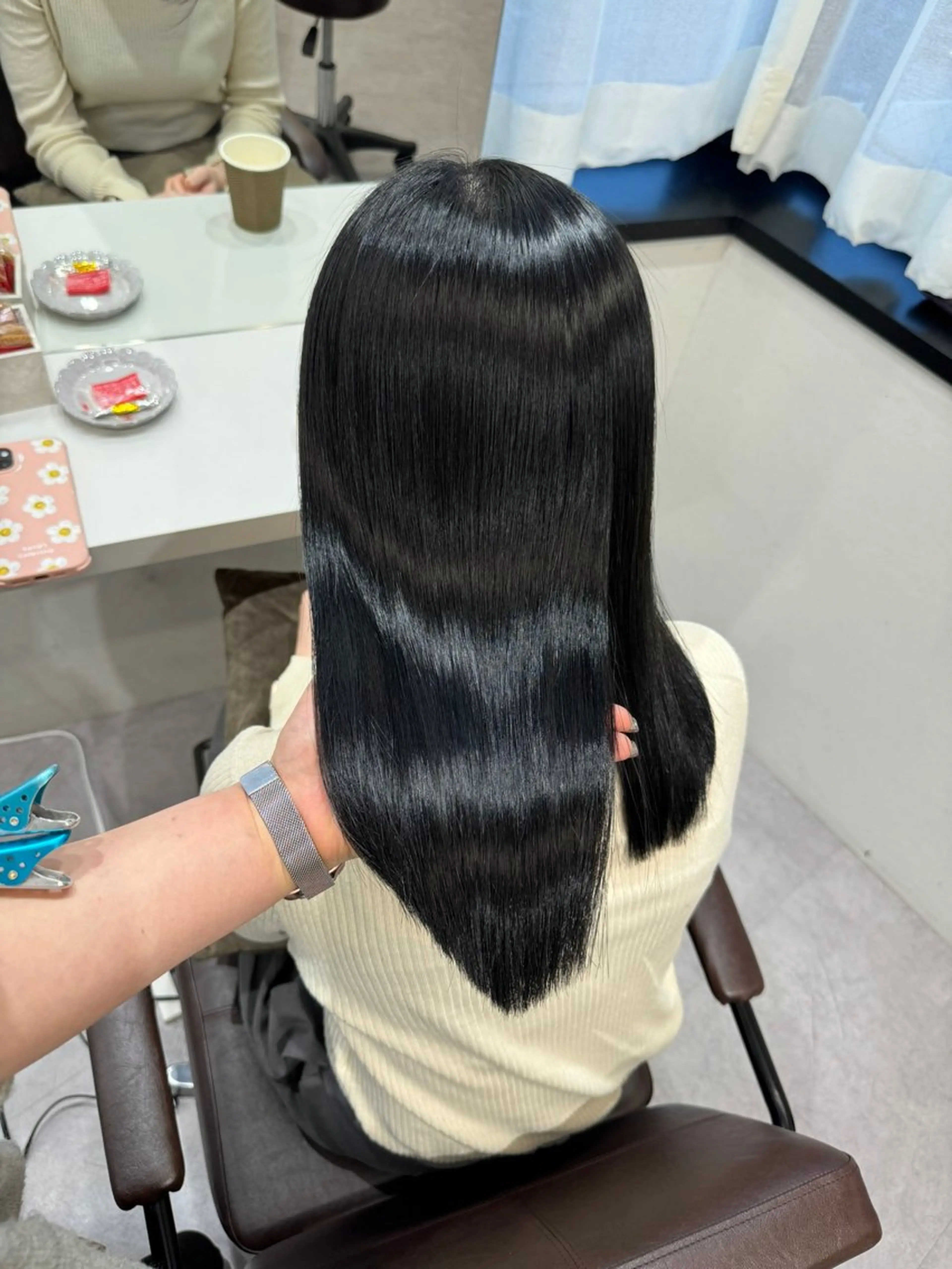 ミディアム カラー カット ヘアカラー 縮毛矯正 トリートメント 髪質改善/縮毛矯正 /青山　早希🐾のヘアスタイル