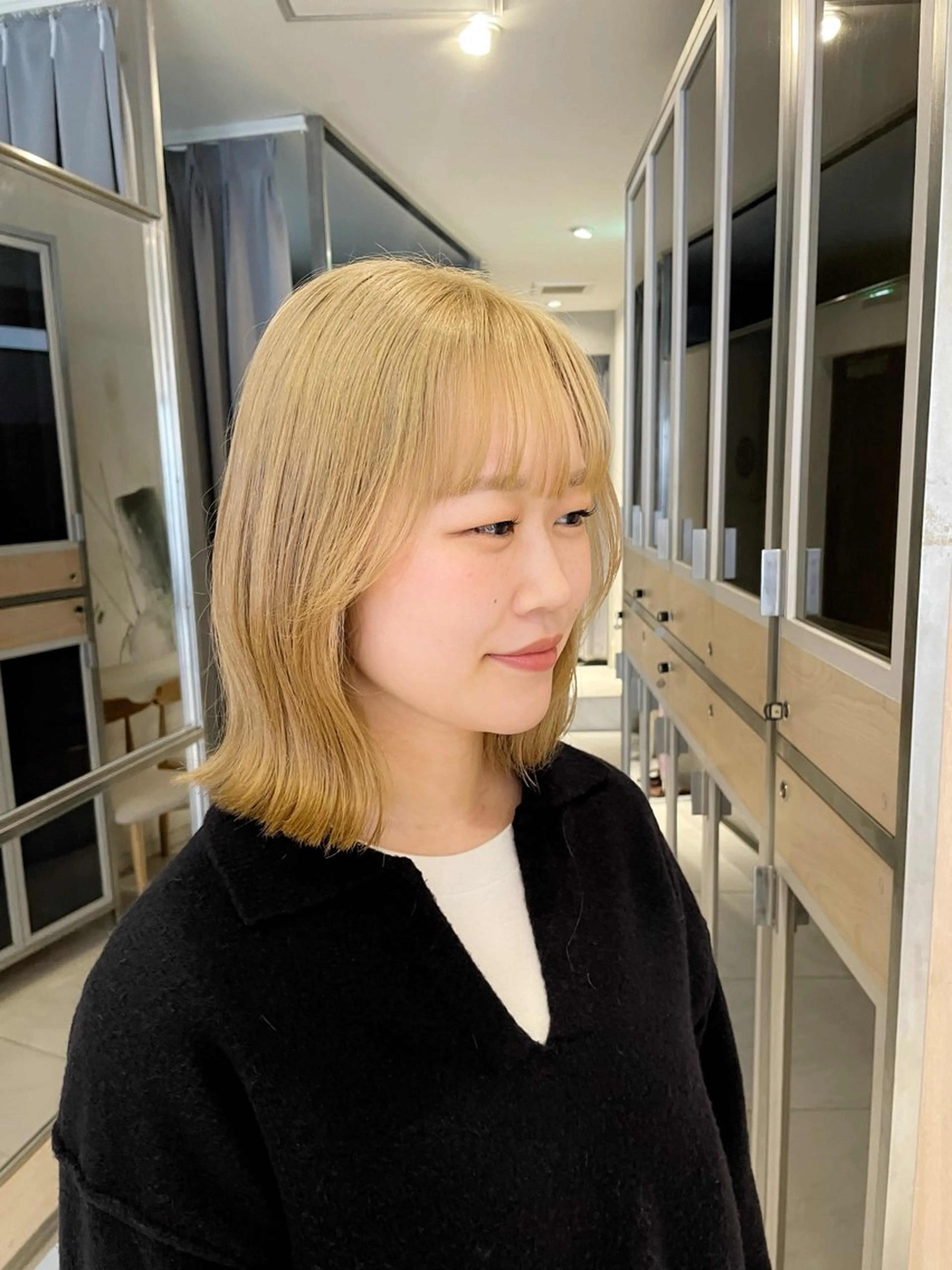 ミディアム カラー ヘアアレンジ 艶髪/レイヤーカット 🐣misakiのヘアスタイル