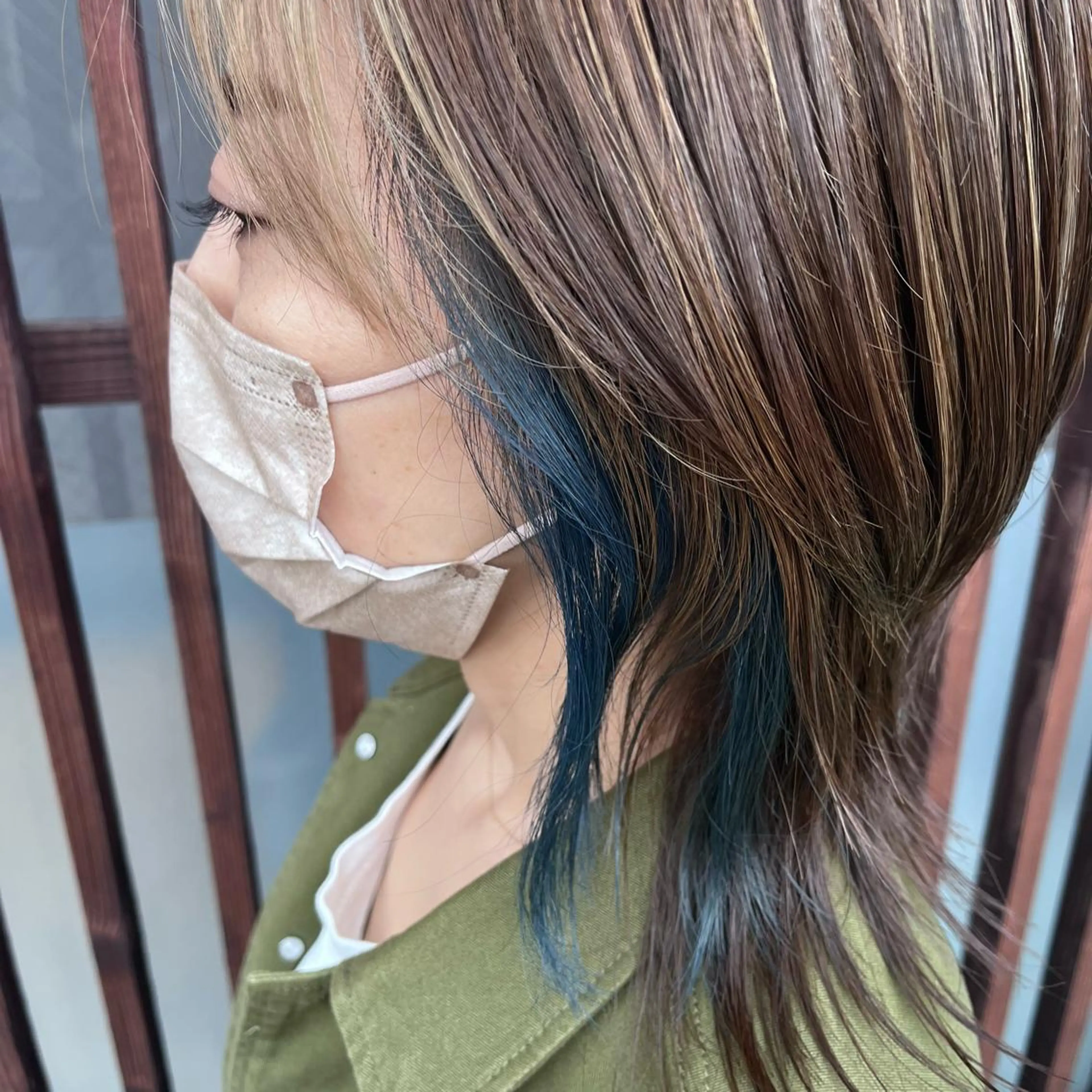 ミディアム カット ヘアカラー トリートメント Glanz hair 坂牛匠のヘアスタイル