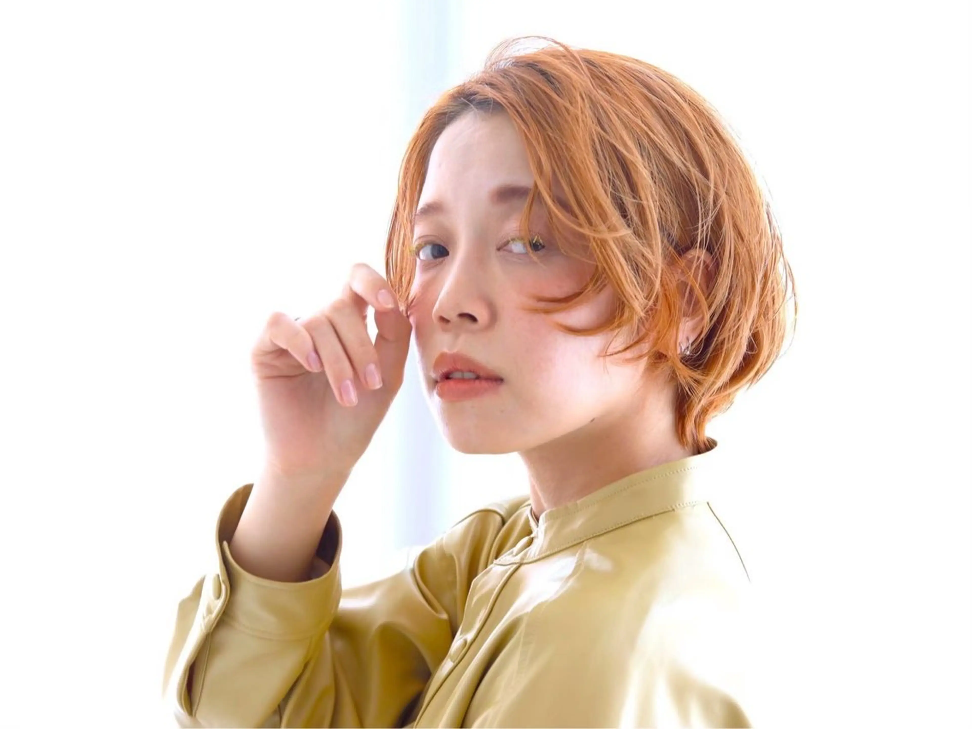 ショート カラー 縮毛矯正 山本 優音のヘアスタイル