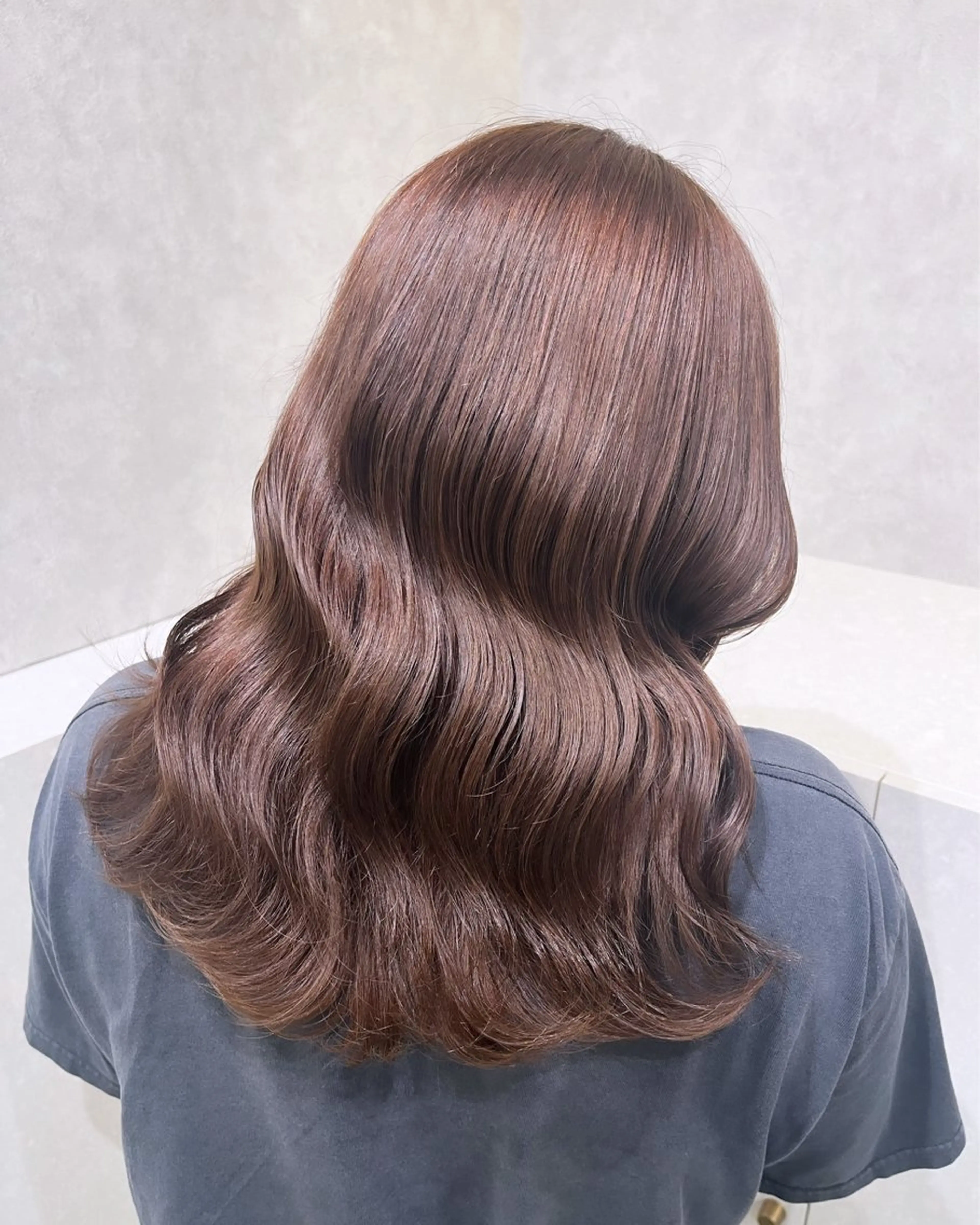 セミロング カラー カット ヘアカラー トリートメント 韓国レイヤー🇰🇷 顔周り/yui💞のヘアスタイル