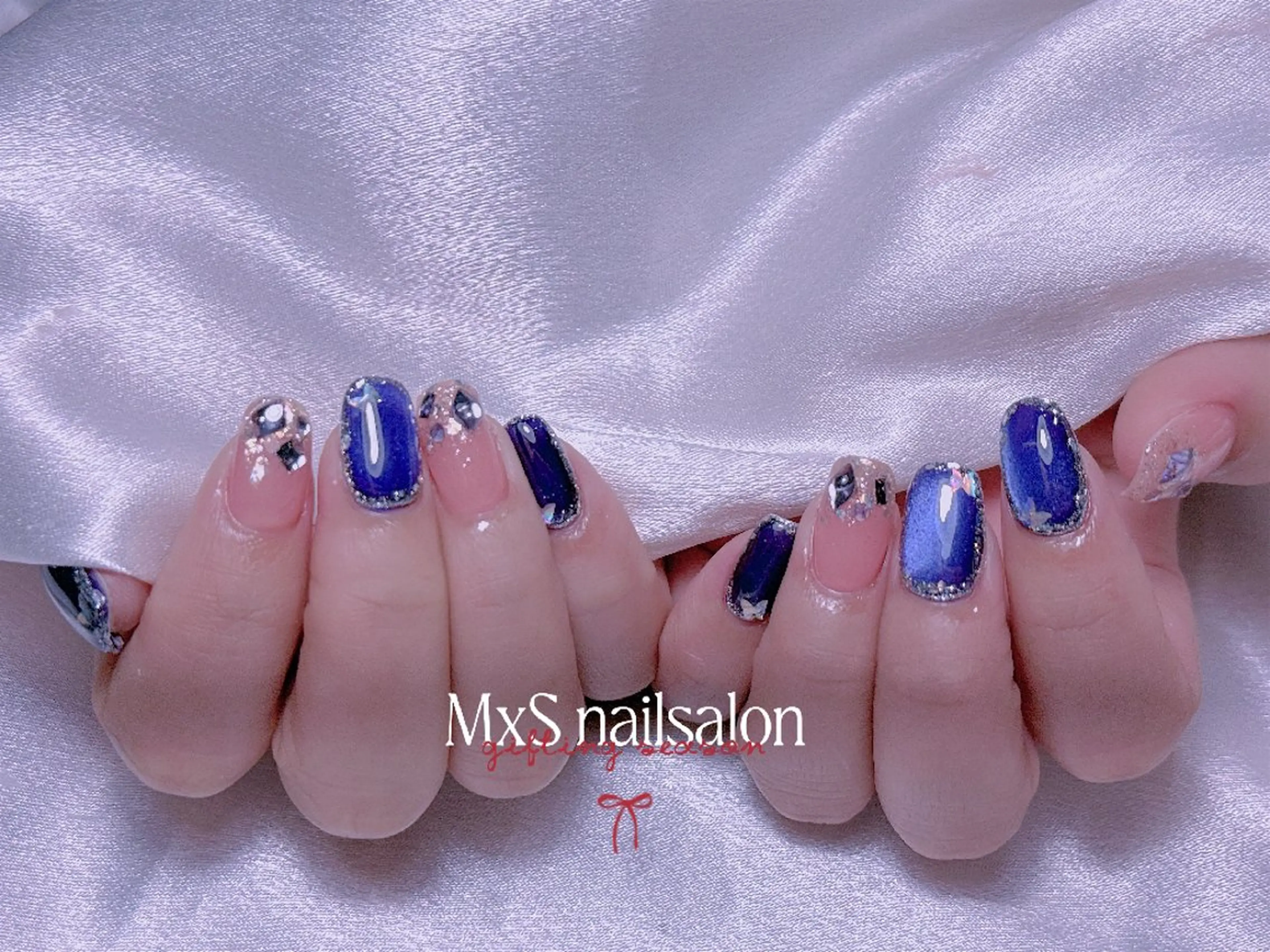 ネイル ハンドネイル ハンドケア MxS Nail(長さだし/フィルイン/マグネット/韓国ネイル/ワンホンネイル/ワンカラー)所属・MxS リィリィのネイルデザイン