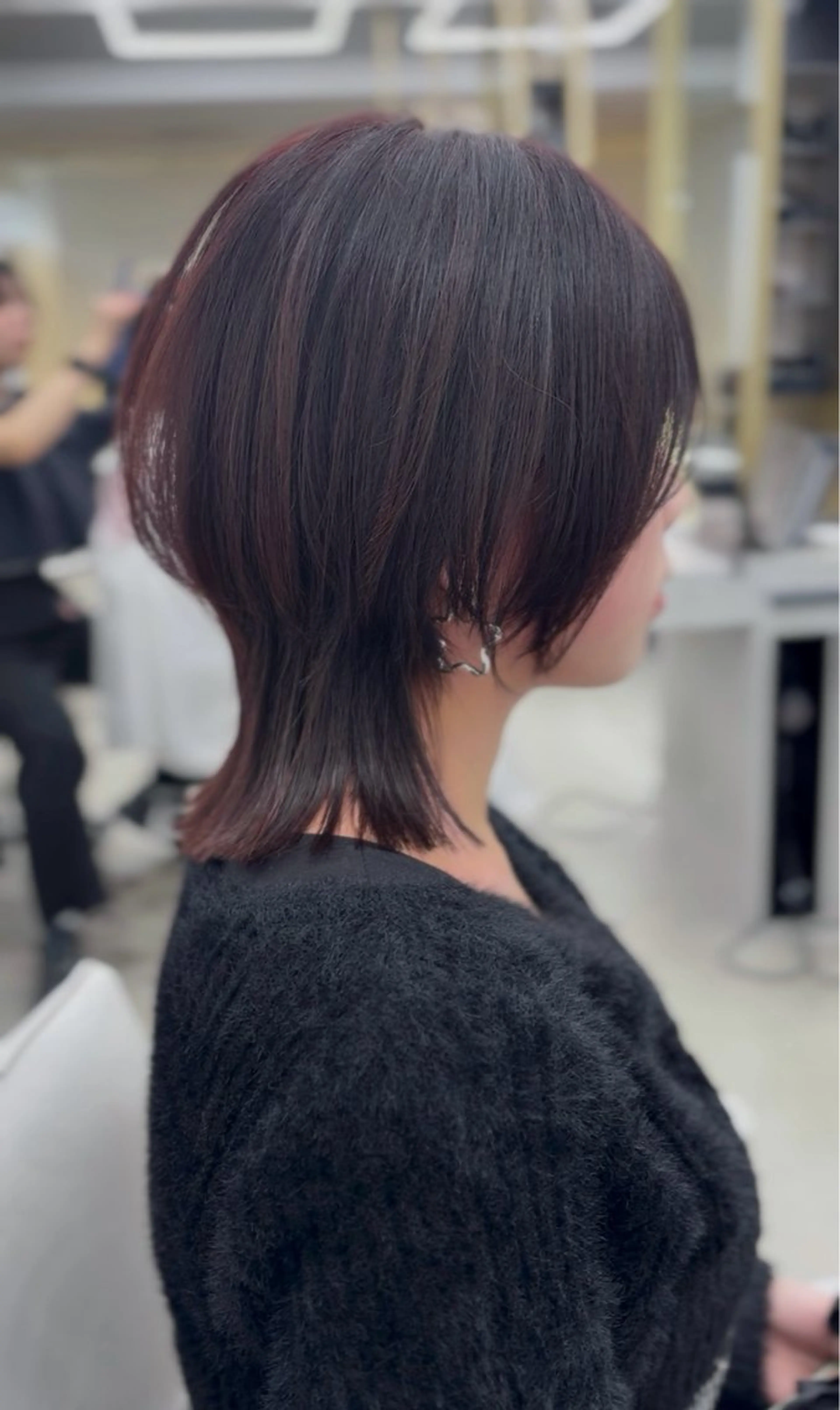 ショート カラー ウルフカット カット 名駅/ショート/ボブ 透明感カラー/優里のヘアスタイル