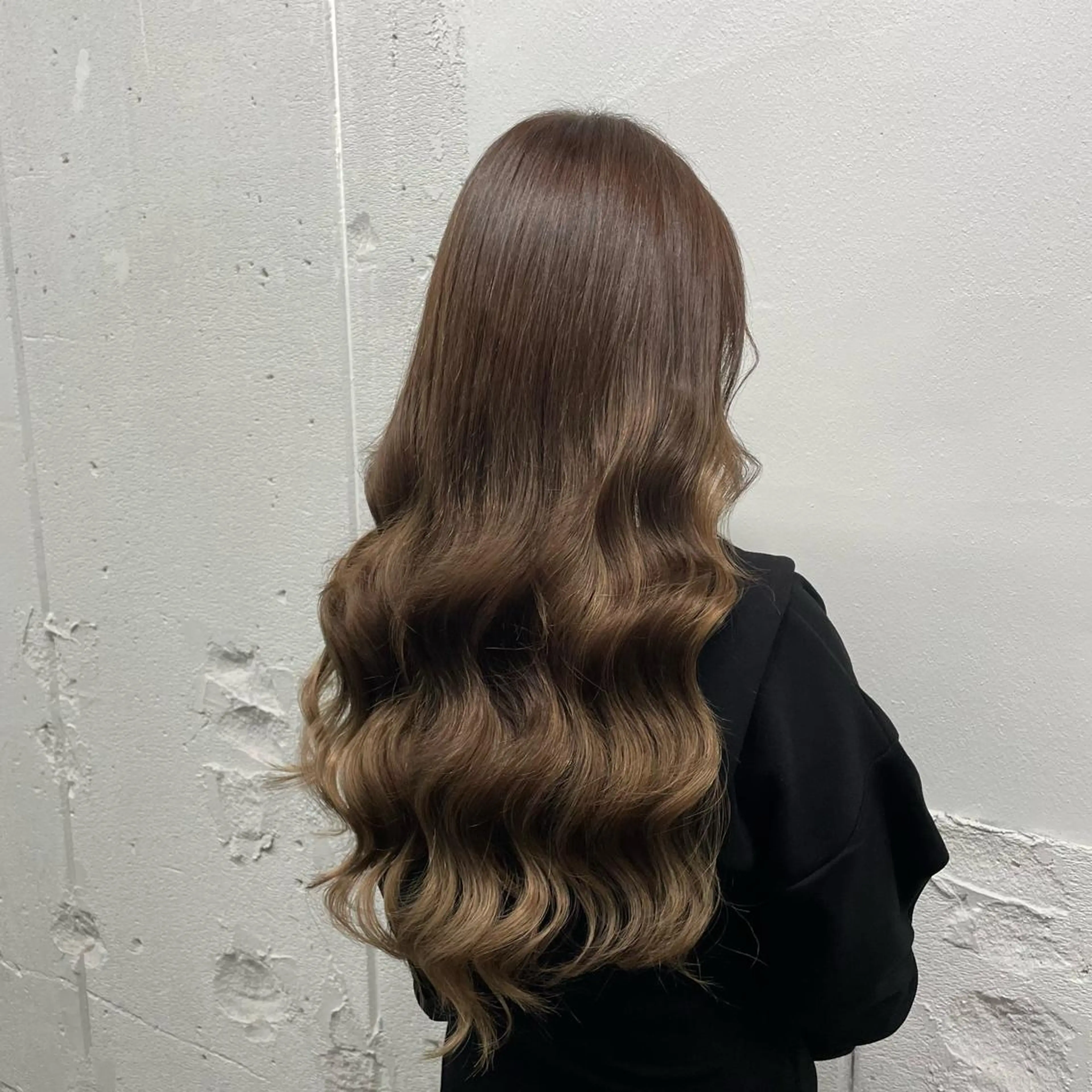 ロング カラー シールエクステ バレイヤージュ ミストバング ダブルカラー  フェイスフレーミング ヘアカラー エクステ 🧡艶髪ちゅるん髪 🫧🧡YUKI❄️のヘアスタイル