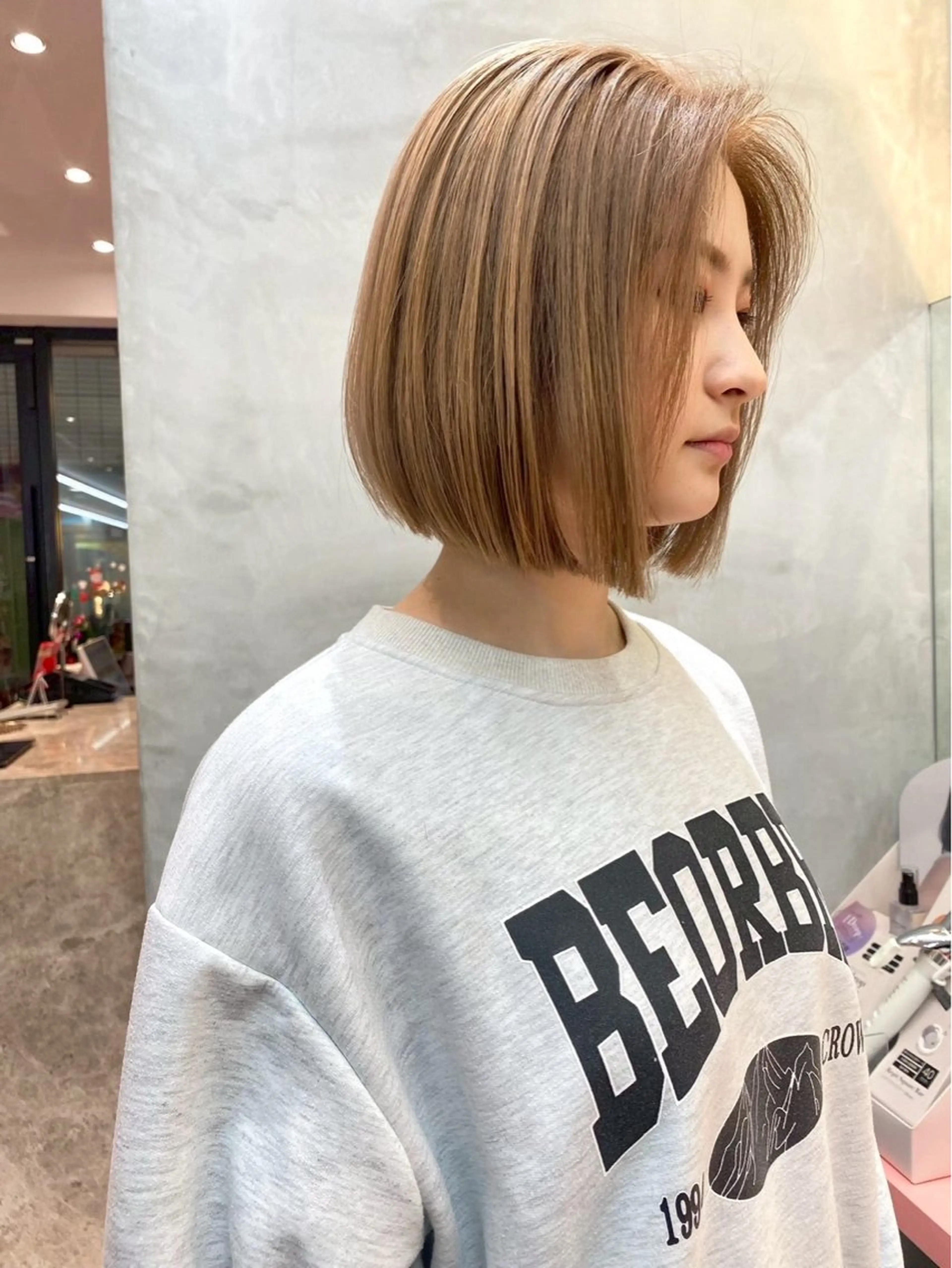 ショート ヘアカラー トリートメント 岡野 幸輝のヘアスタイル