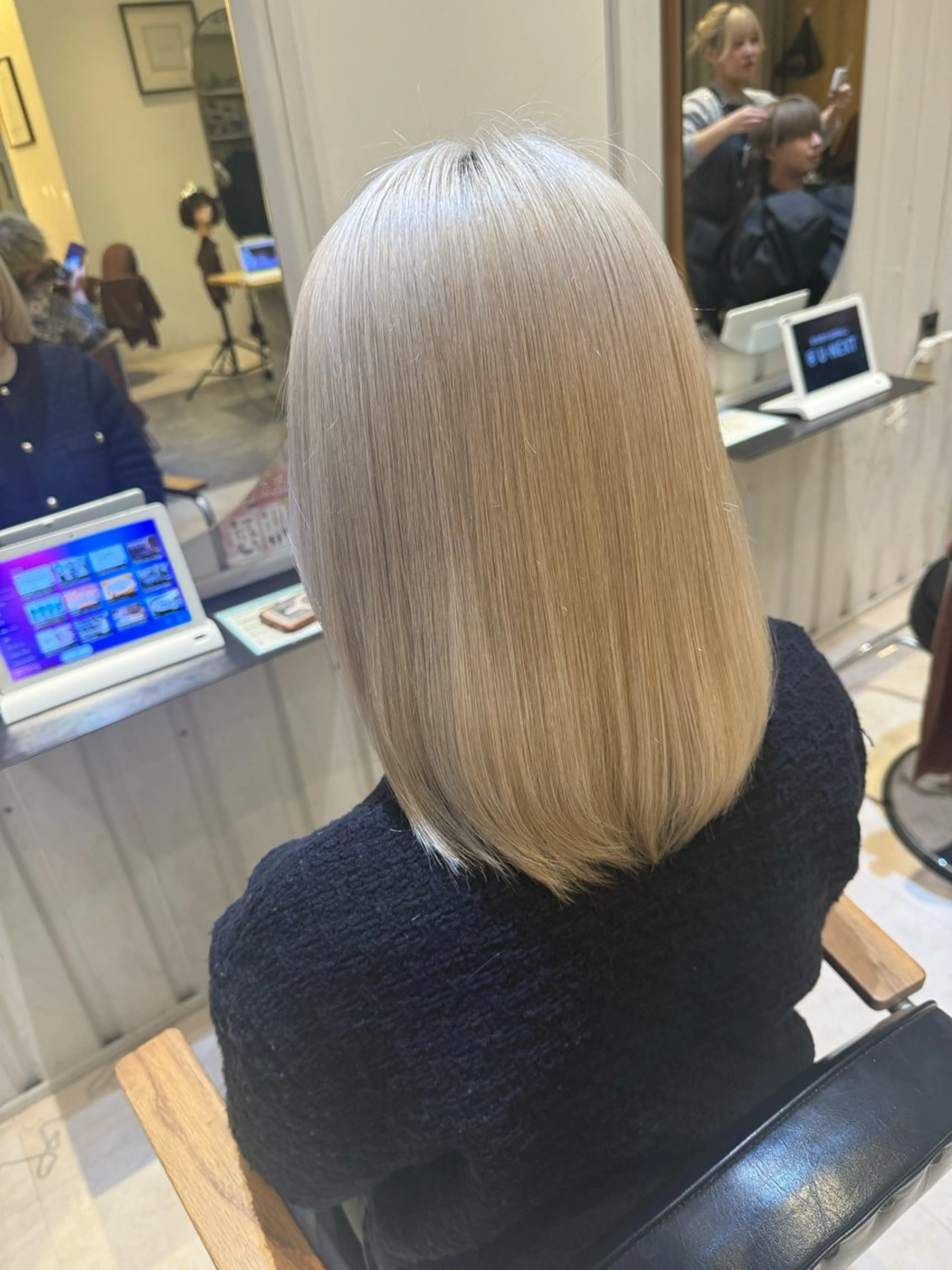 ミディアム カット ヘアカラー La fith hair sept 銀座店所属・KOGA/ パーマモデル募集のヘアスタイル