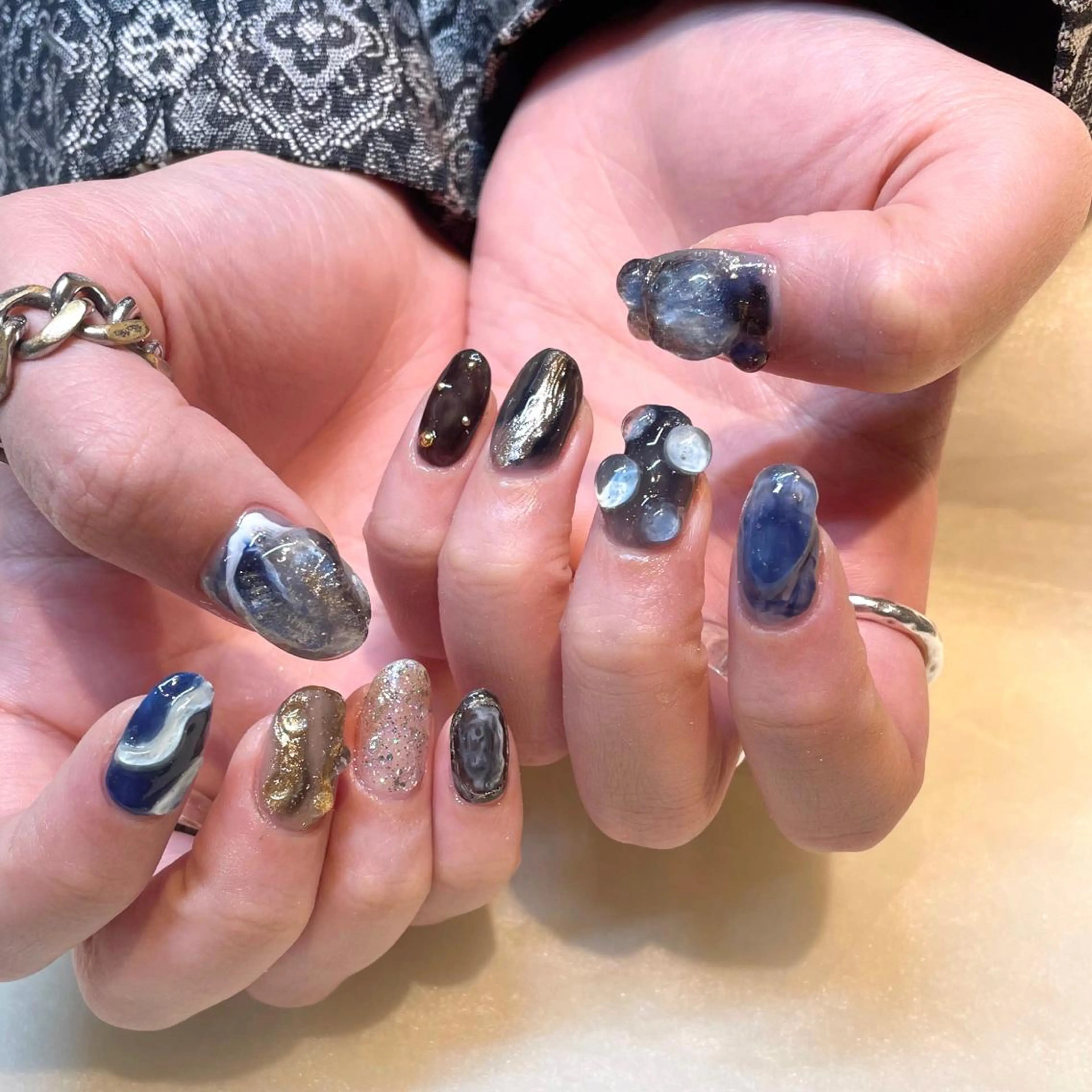 ネイル ハンドネイル 新井 ひなののネイルデザイン