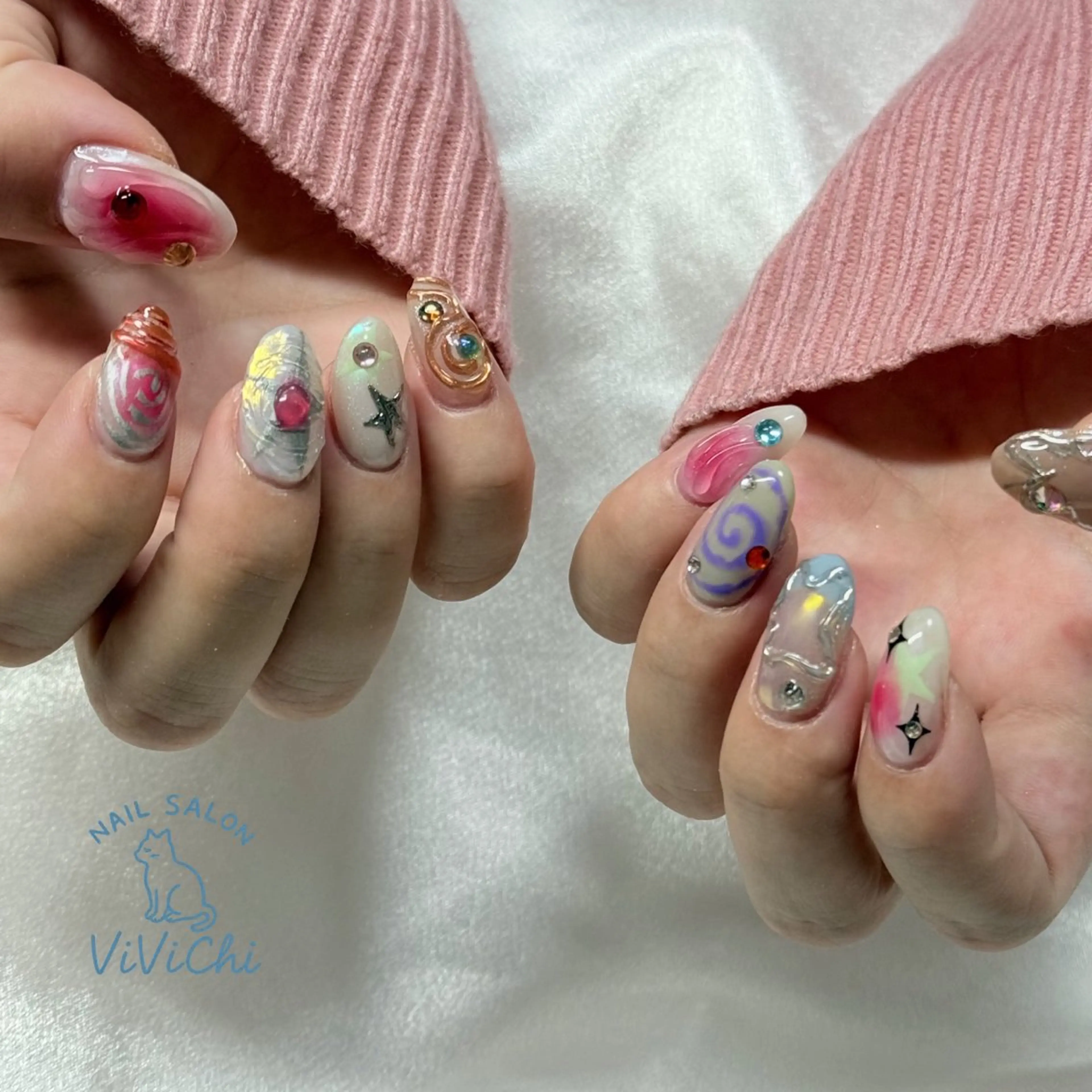 ネイル ハンドネイル ViViChi 梨帆のネイルデザイン