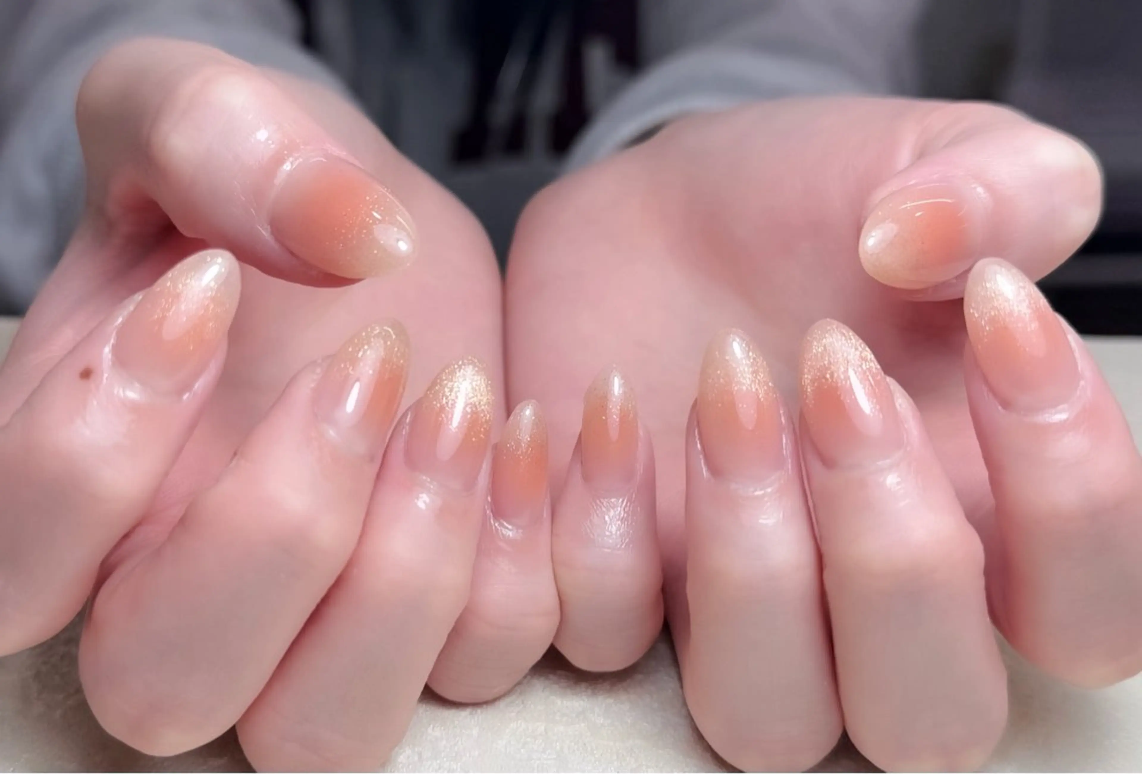 ネイル アートネイル 長さ出し フレンチネイル ジェルネイル ガーリー ハンドネイル 中野駅から2分 MEO NAILのネイルデザイン