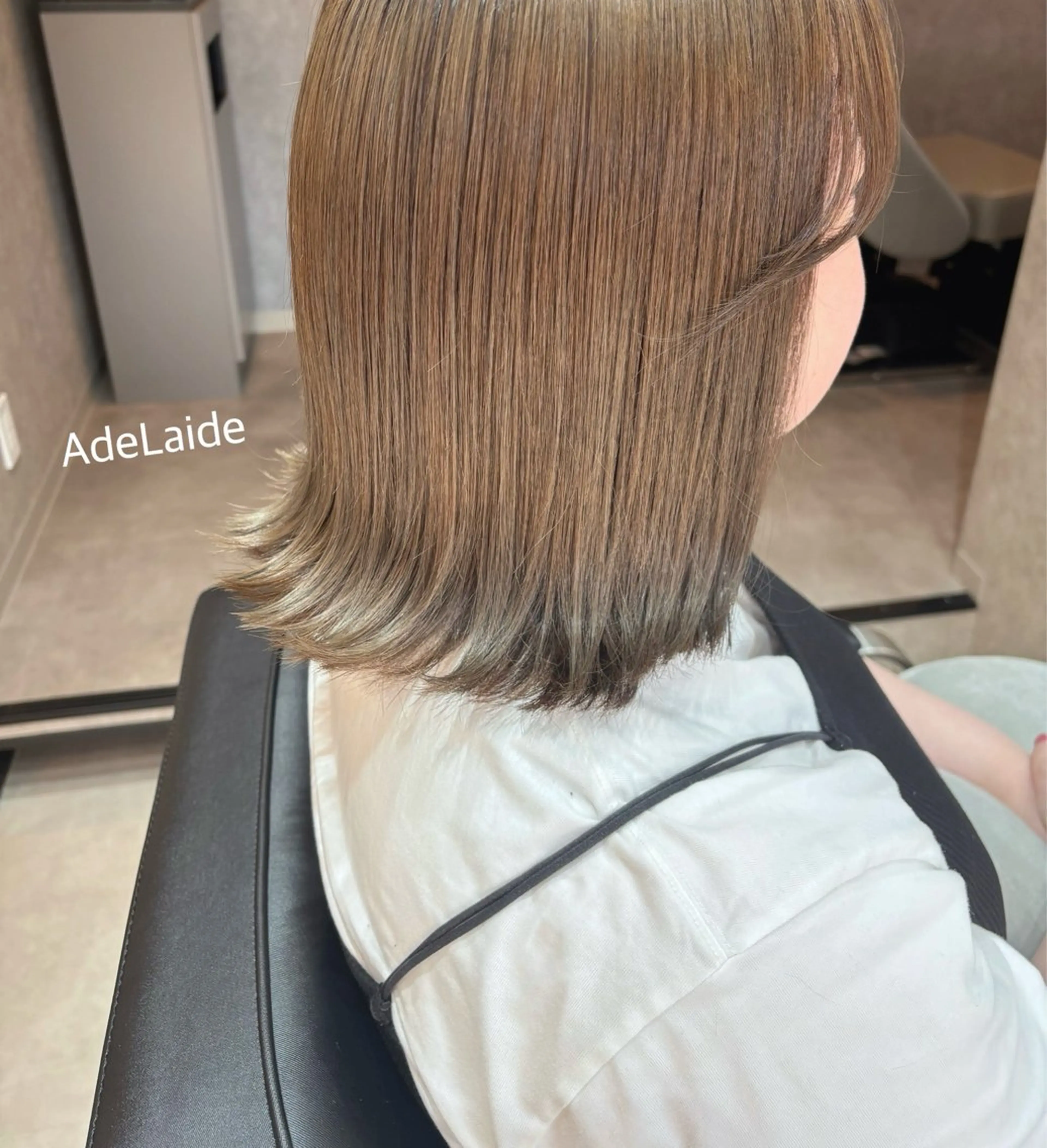 ミディアム カラー ベージュカラー ブリーチ ボブ トリートメント カット ヘアカラー トリートメント AdeLaide Hair所属・Mina Akiyamaのヘアスタイル