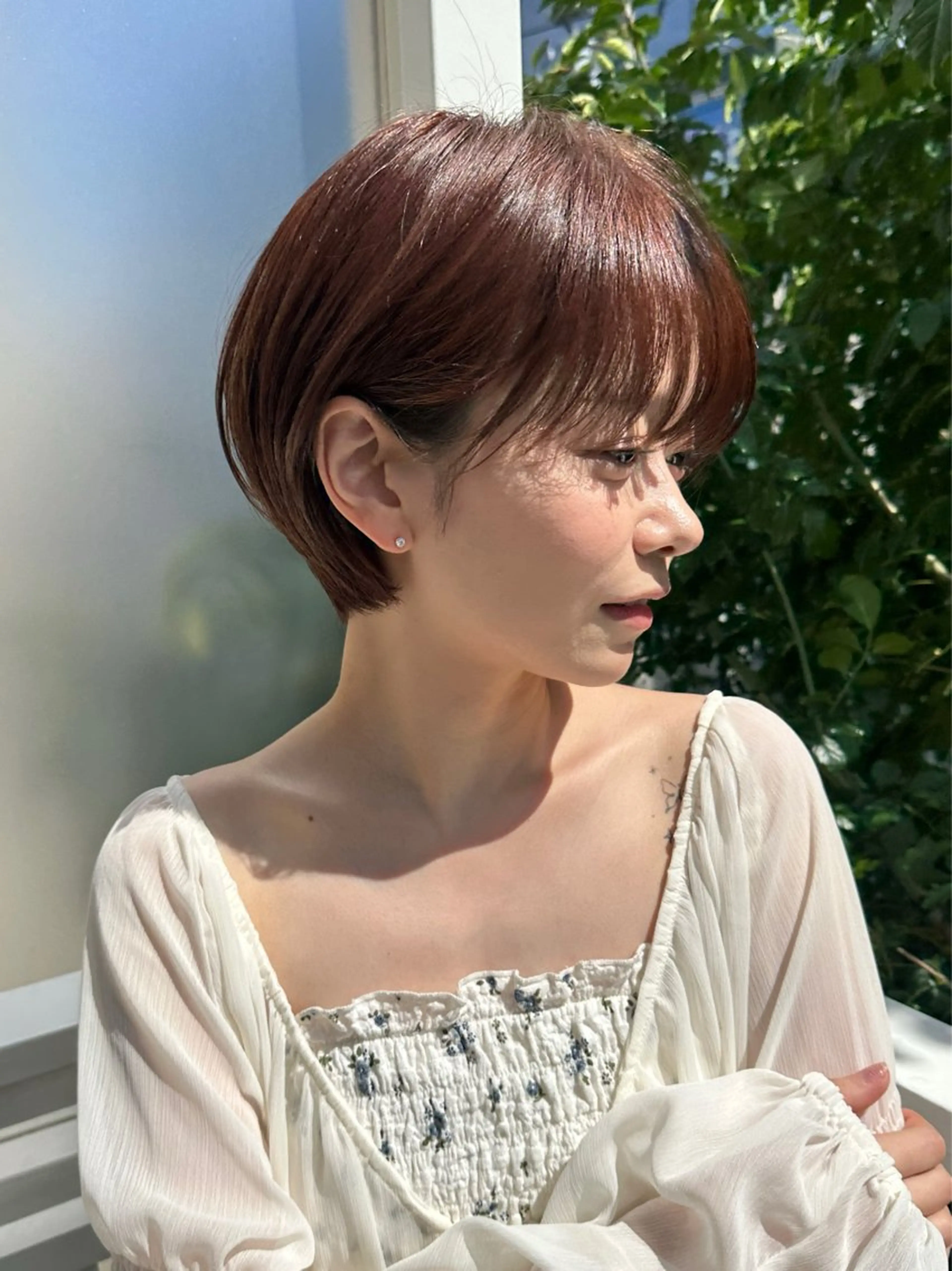 ショート カット トリートメント 縮毛矯正/ショート/ レイヤー/畑中正敏のヘアスタイル