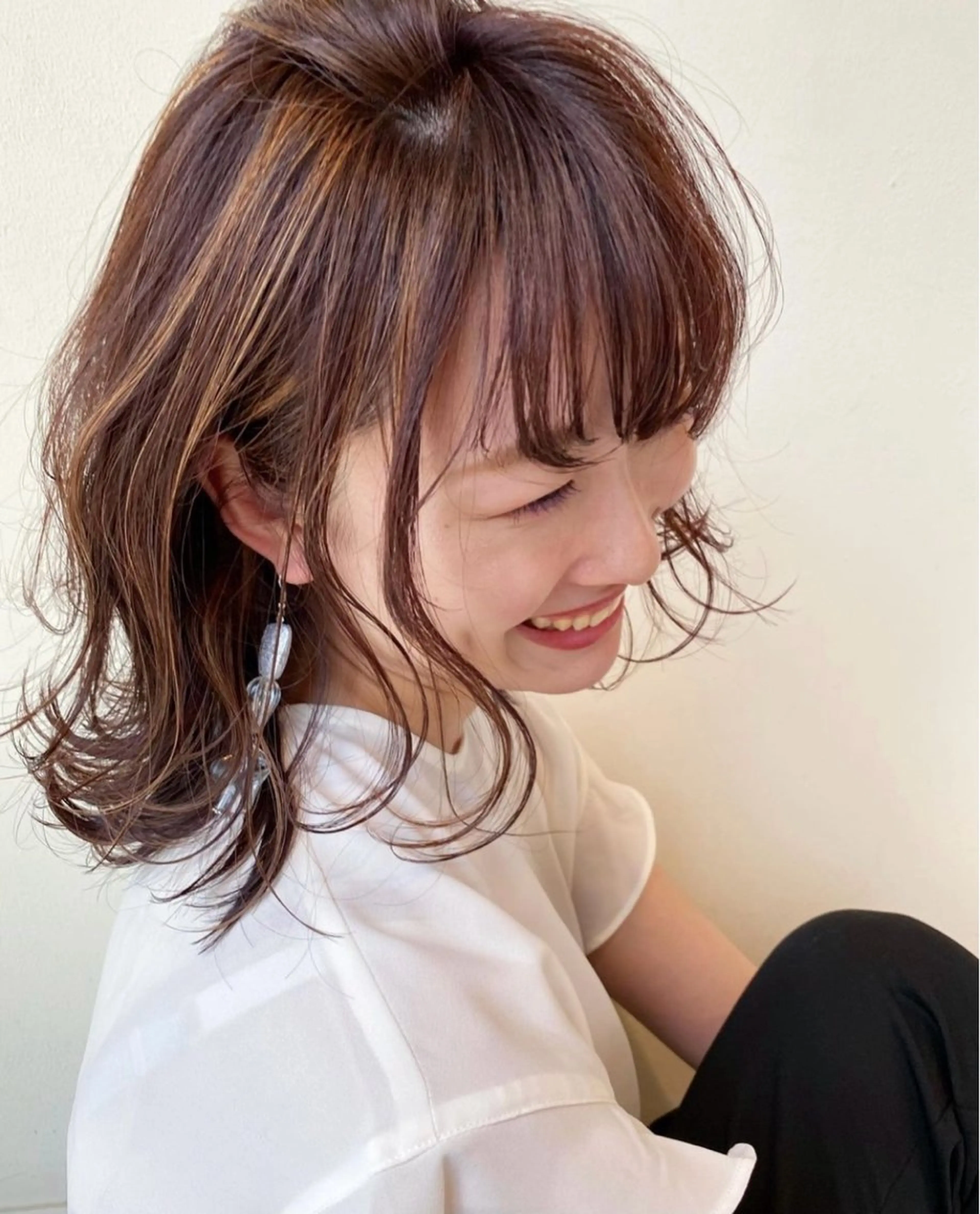 ミディアム カラー カット ヘアカラー トリートメント ◤ Jammin.◢ Mizuho.のヘアスタイル