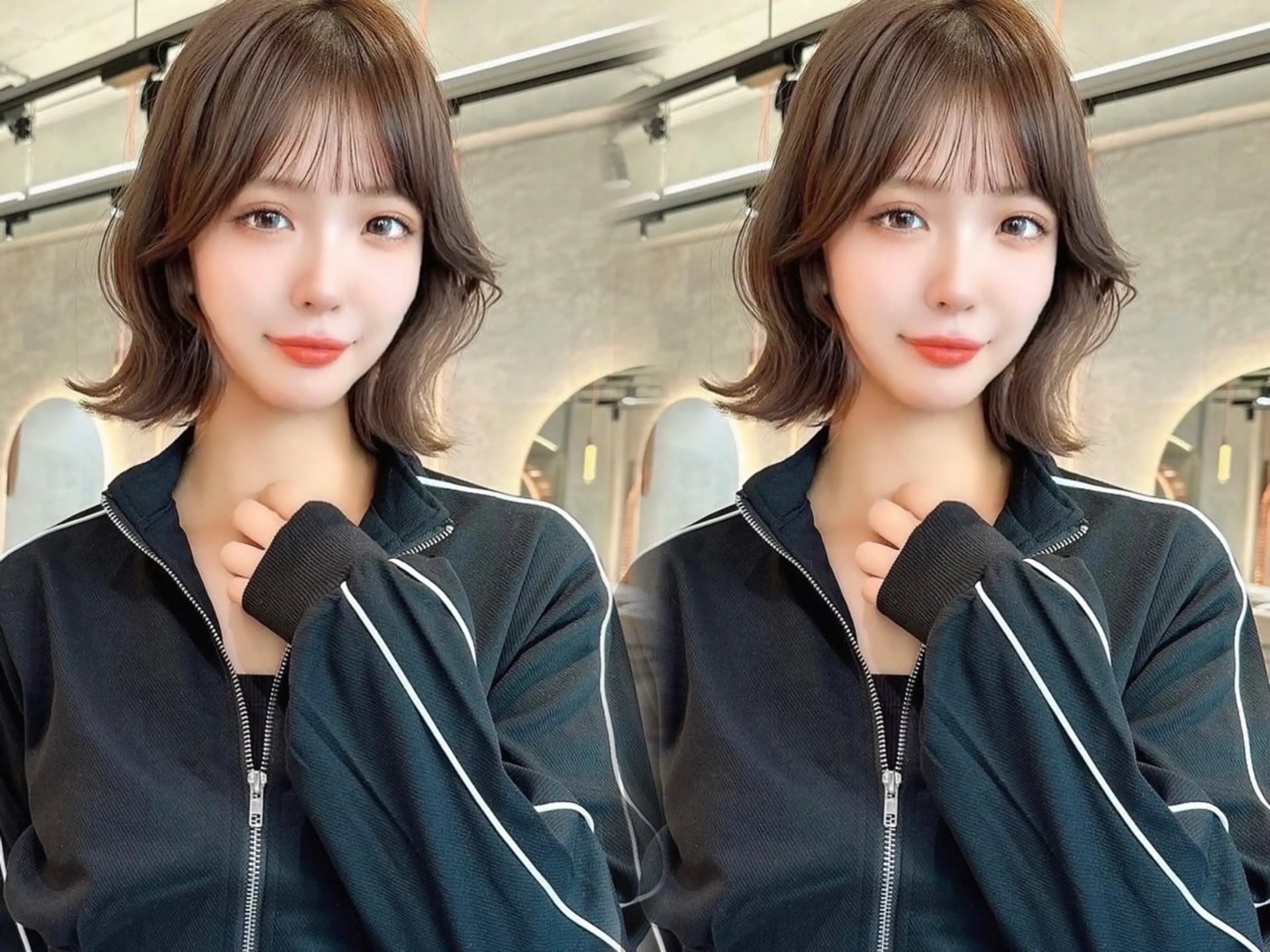 セミロング カラー レイヤー|縮毛矯正 |韓国ボブ|岡田洸太のヘアスタイル