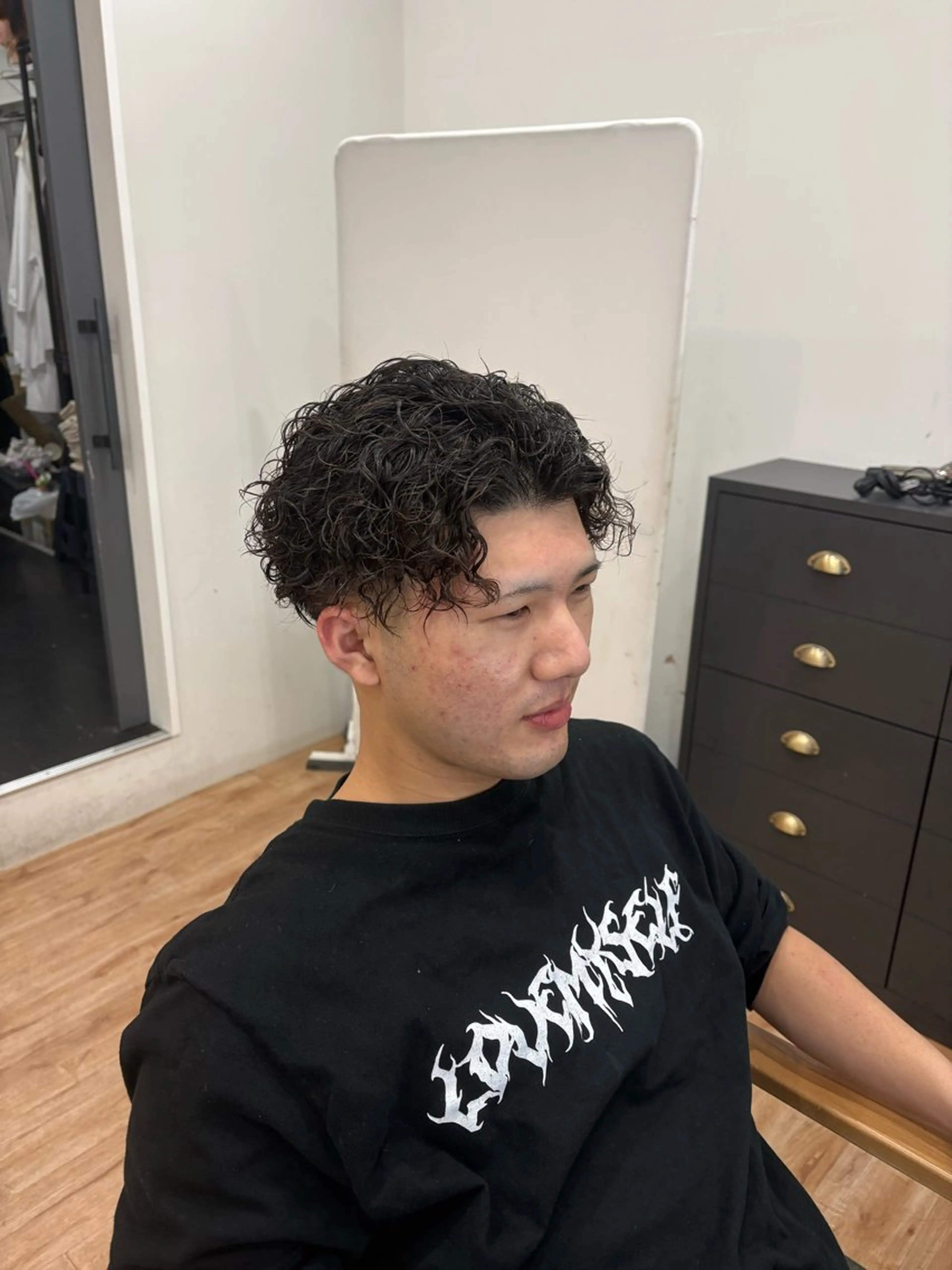 ショート パーマ メンズ little鹿児島中央所属・little syotaroのヘアスタイル