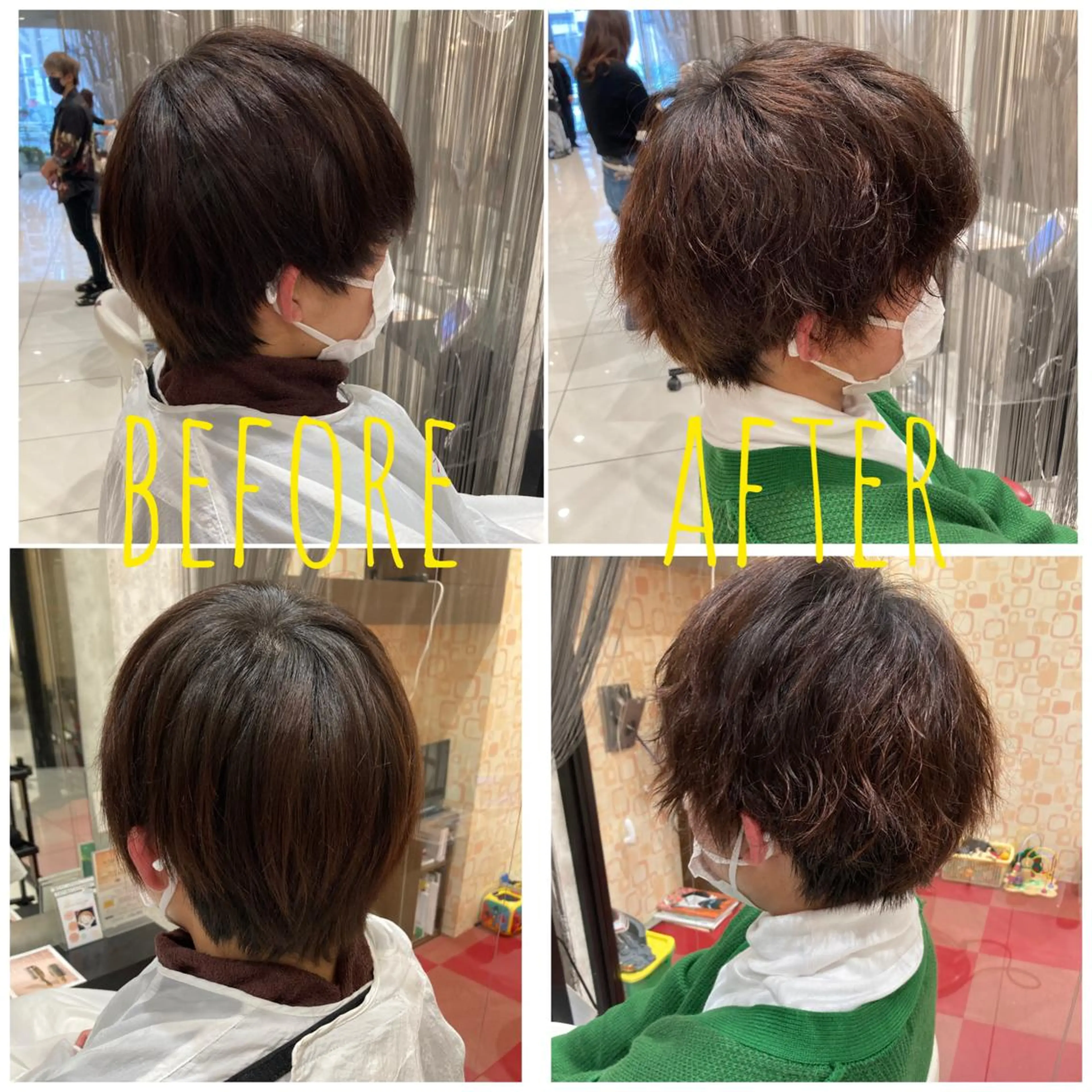 ショート パーマ メンズ カット 田畑 福恵のヘアスタイル