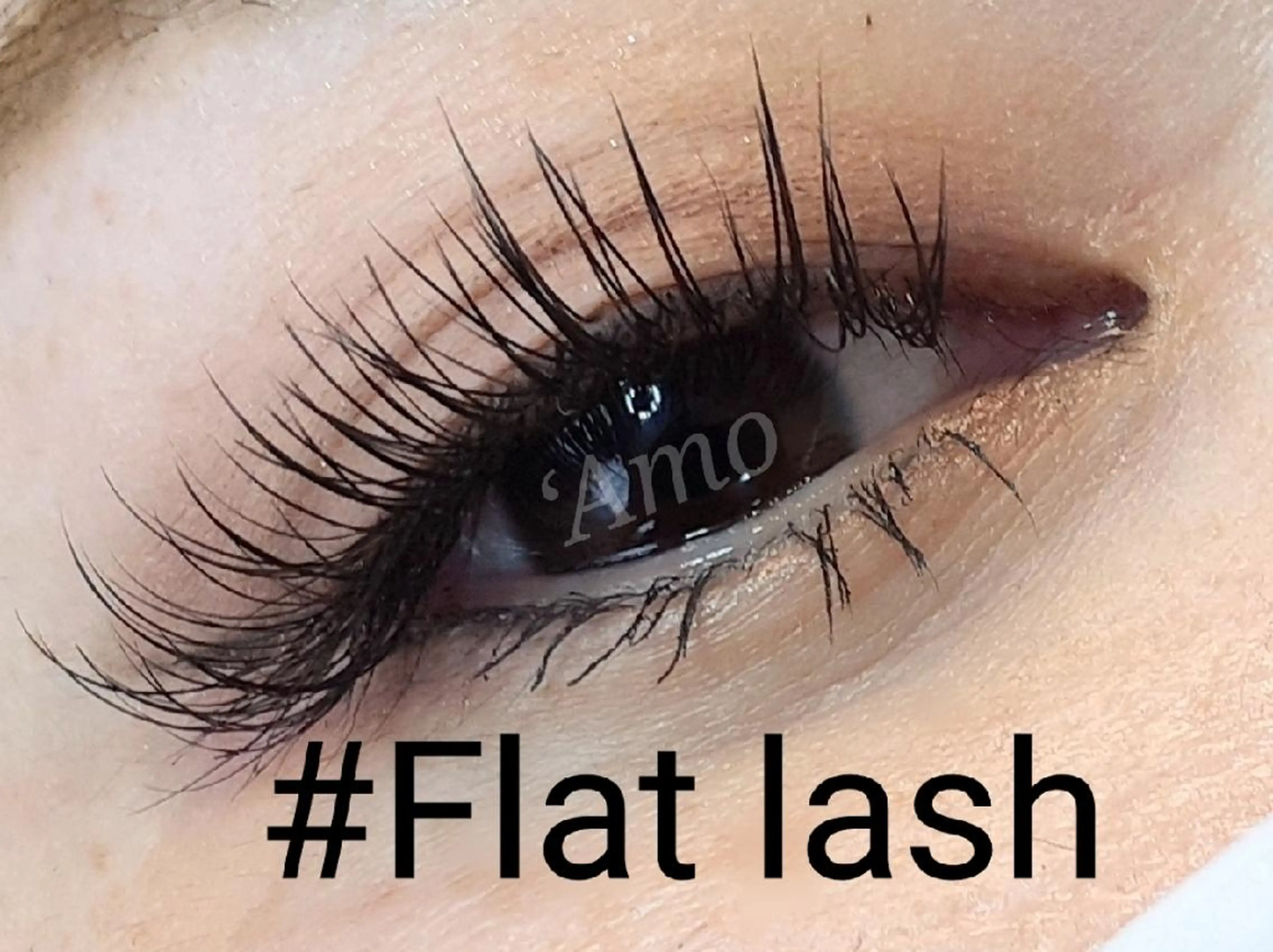 マツエク・マツパ Cカール フラットラッシュ ナチュラル ‘Amo アモのマツエク・マツパデザイン