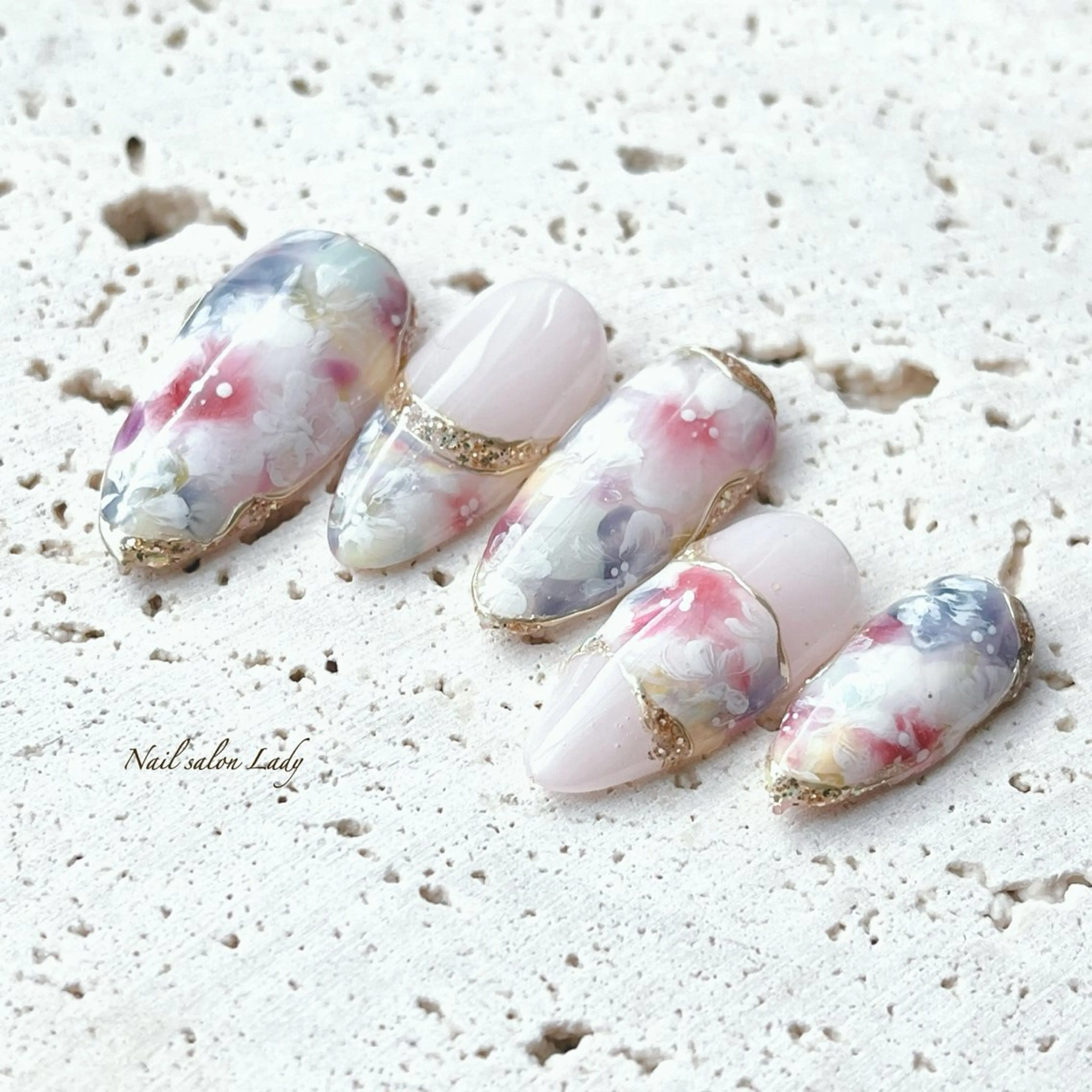 ネイル フラワーネイル Nail salon Ladyのネイルデザイン