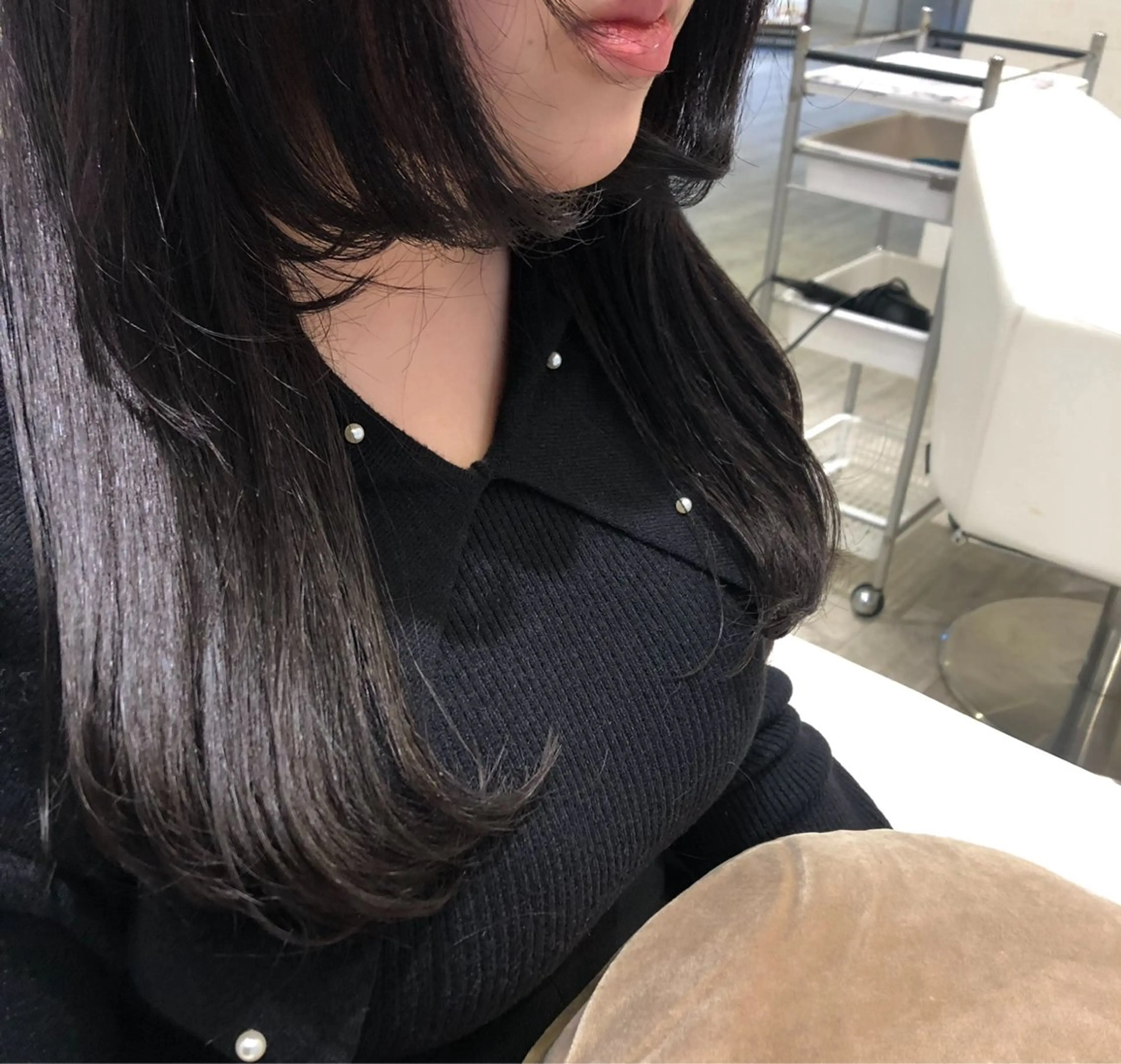 ロング 姫カット 韓国風ヘア 榎並茉美【えなみまみ 】託児･駐車場ありのヘアスタイル