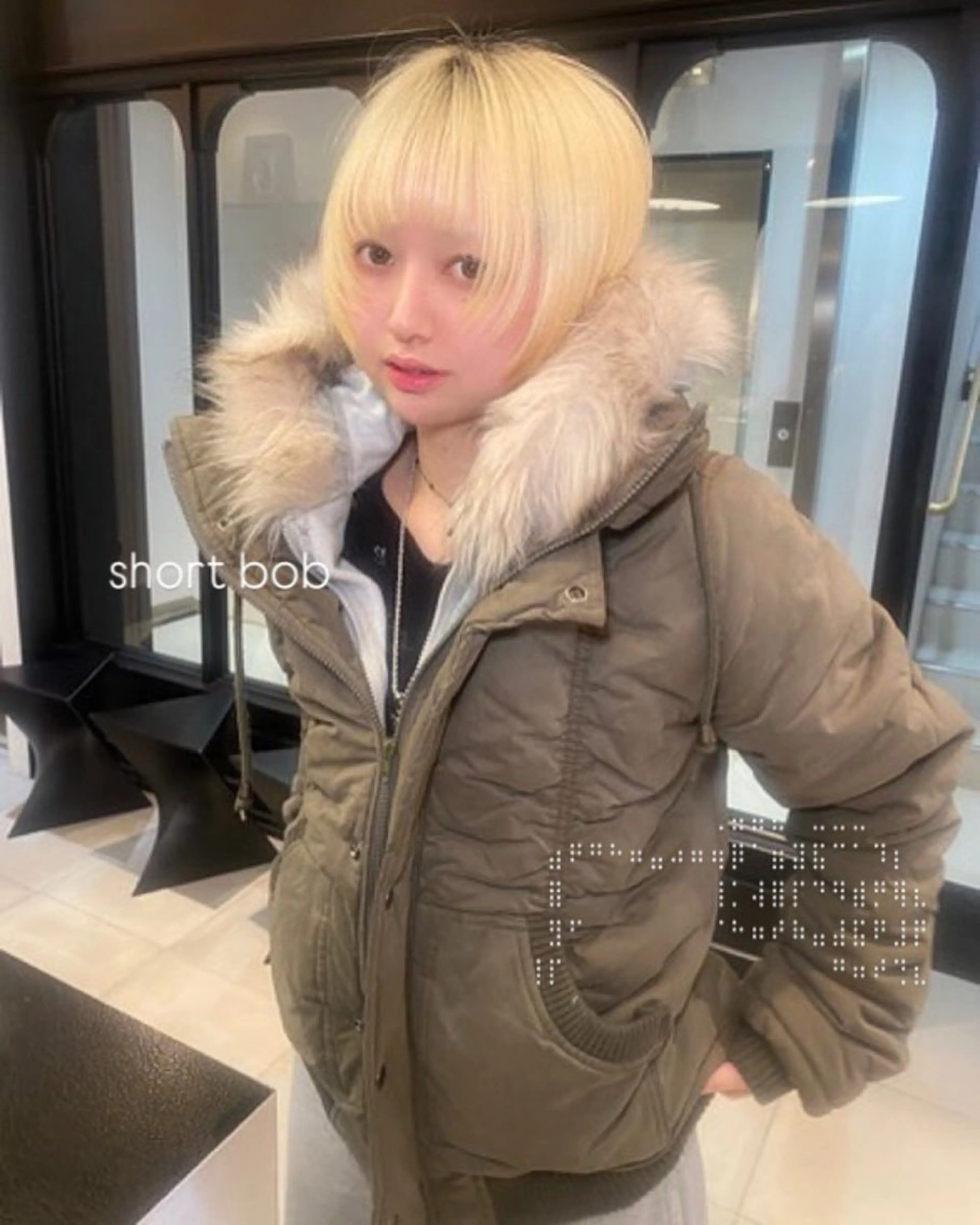 ショート riria/ボブ /透明感カラー🎀のヘアスタイル