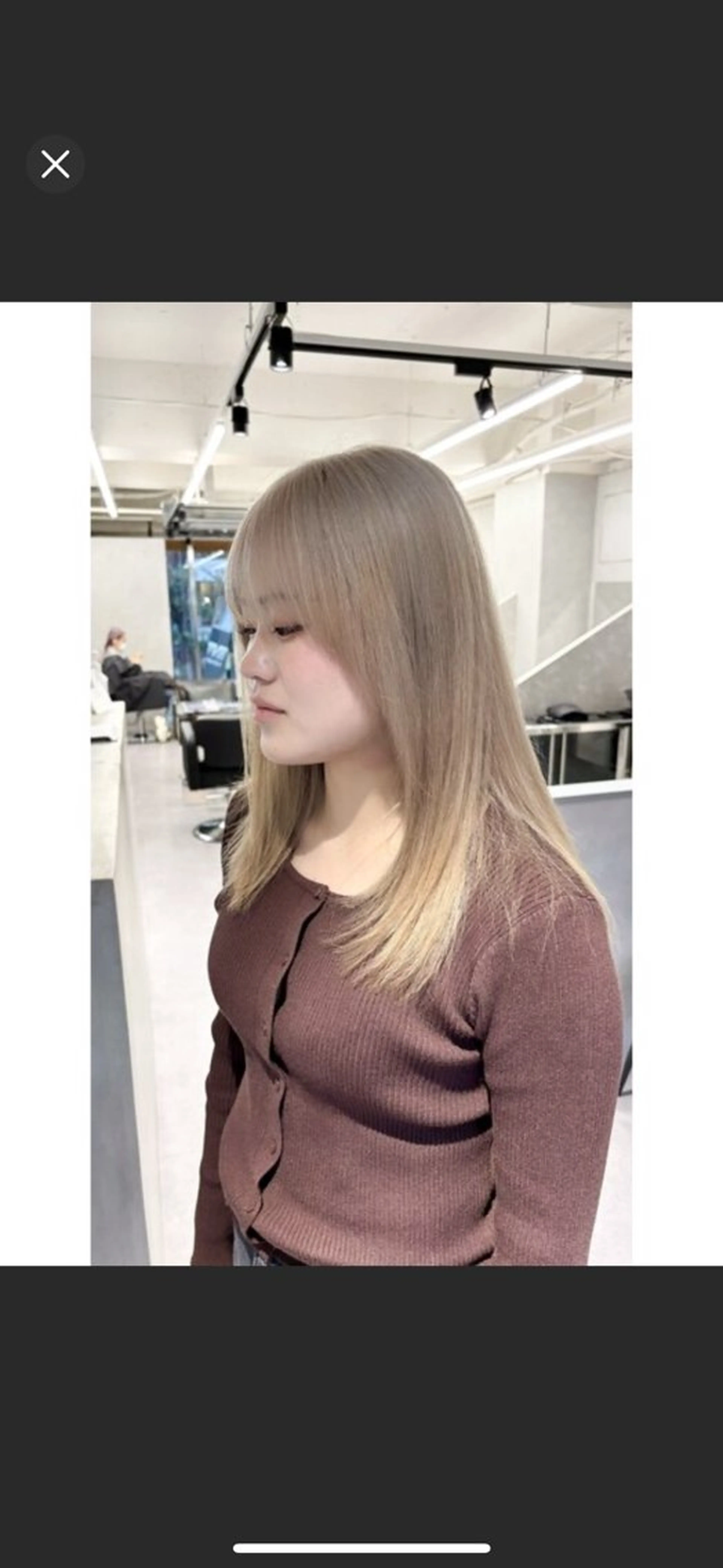 セミロング ヘアカラー モデル募集【急募】 神田梨世🪼のヘアスタイル