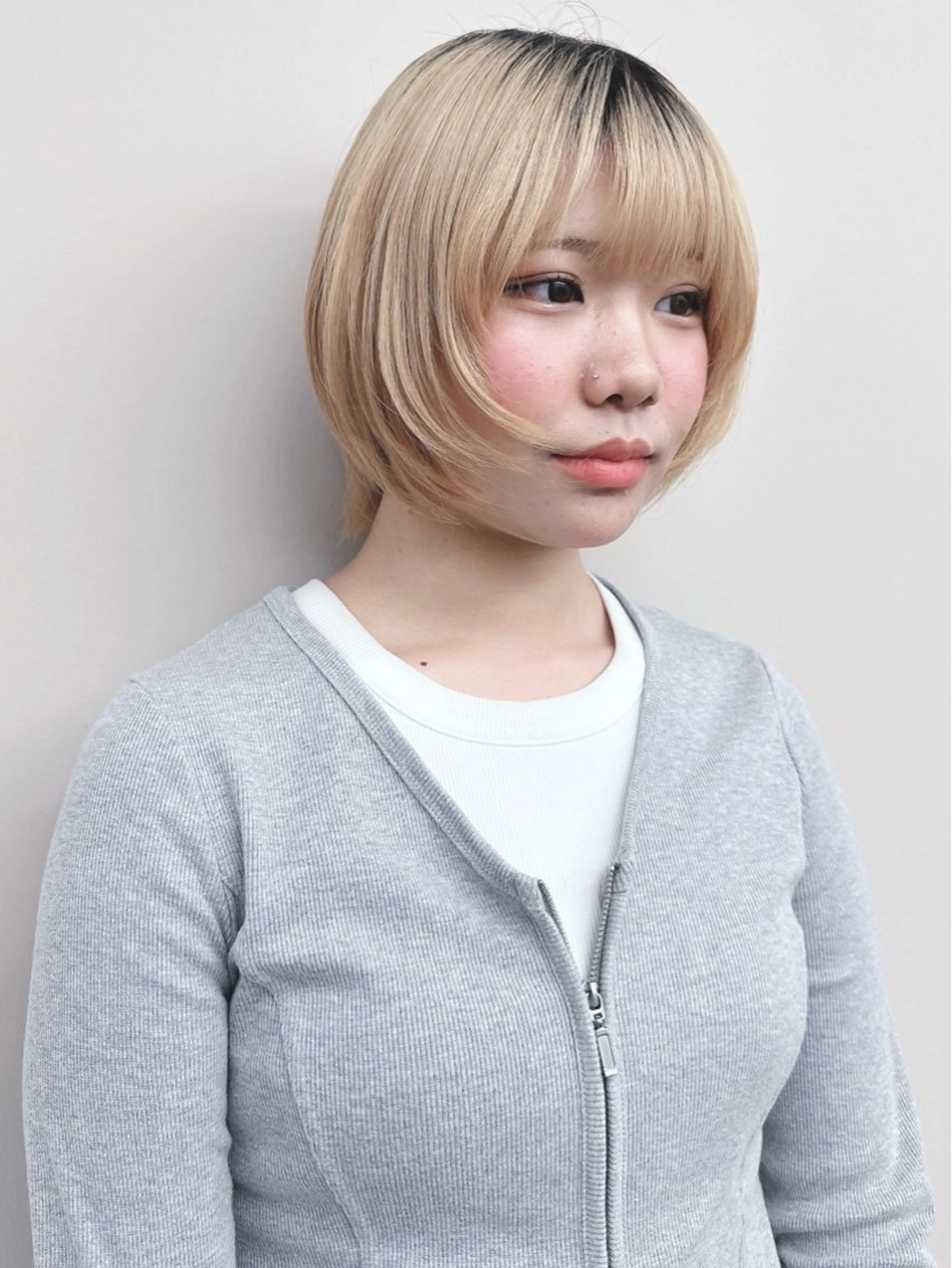 ショート カット ヘッドスパ ボブ/ゆるふわ ボブパーマ/とういのヘアスタイル